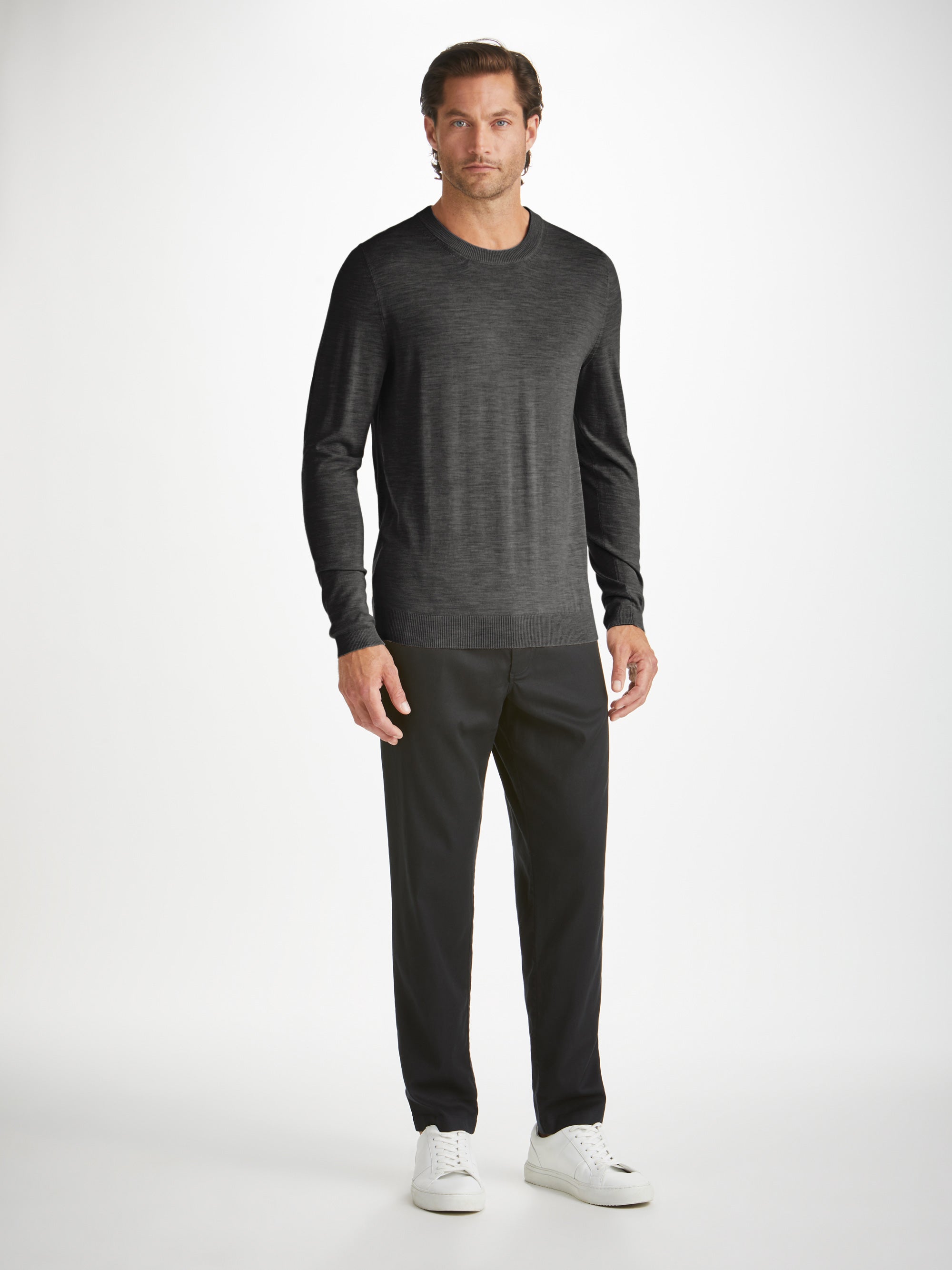 Men's Sweater Orson Merino Wool Charcoal