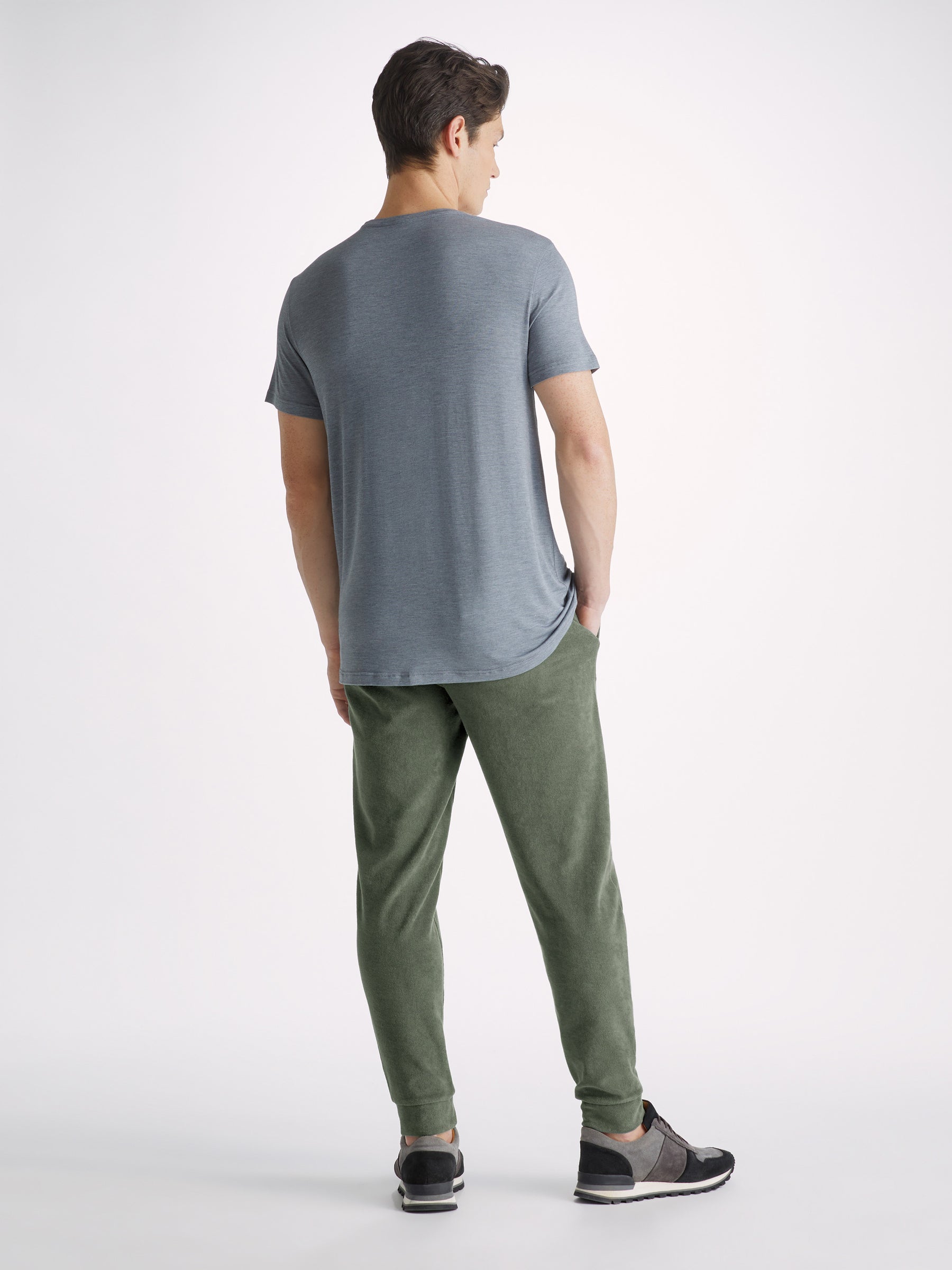 Men's Sweatpants Isaac Terry Cotton Soft Green
