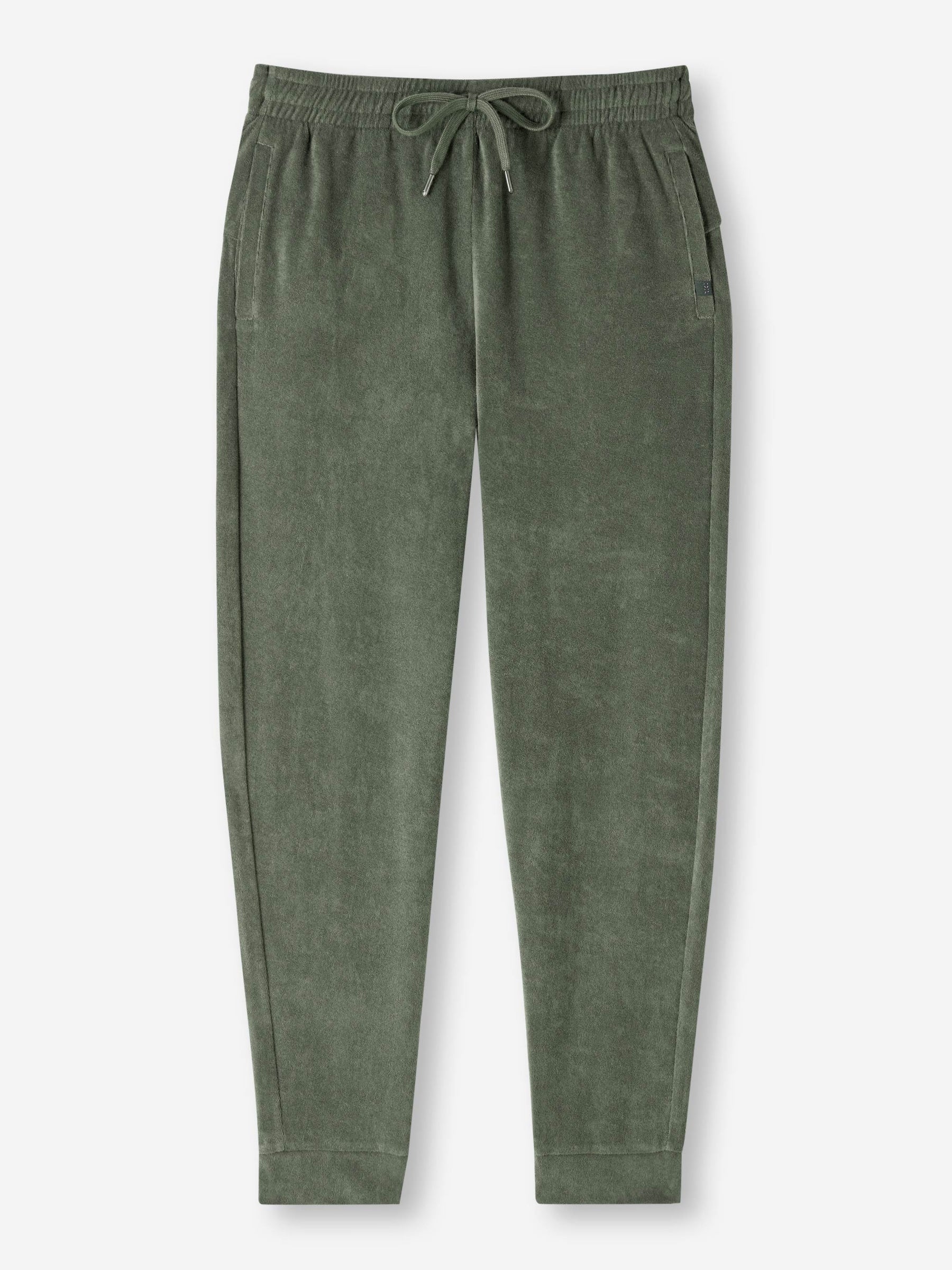 Men's Sweatpants Isaac Terry Cotton Soft Green