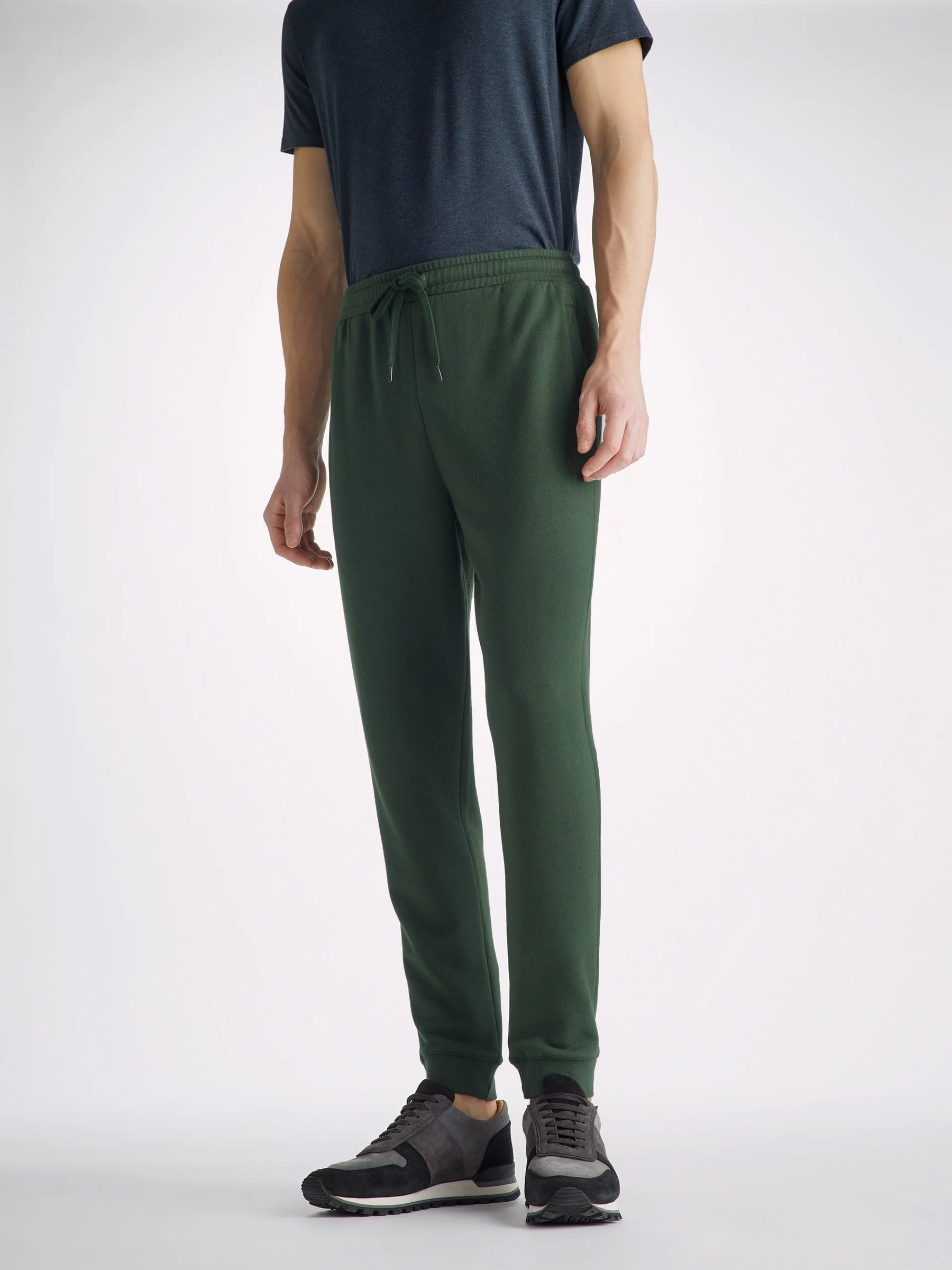 Men's Sweatpants Quinn Cotton Modal Hunter Green