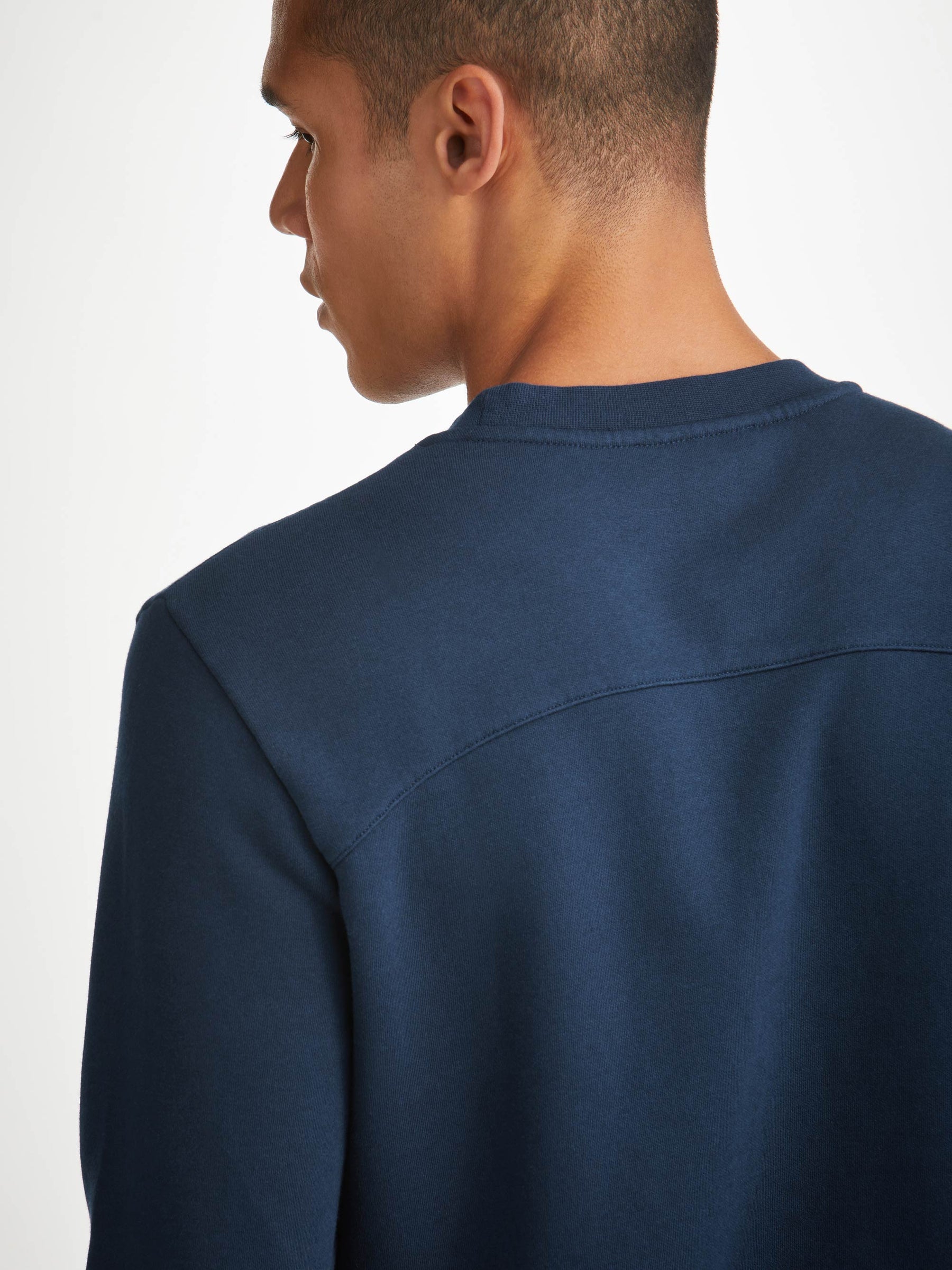 Men's Sweatshirt Quinn Cotton Modal Navy