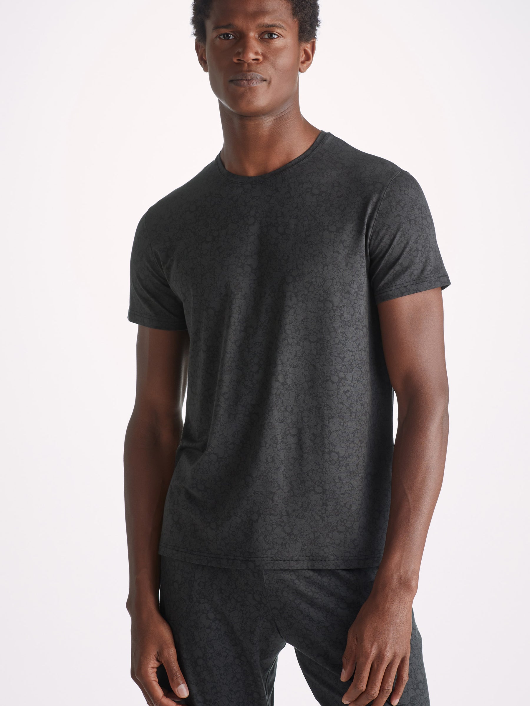 Men's T-Shirt London 10 Micro Modal Black