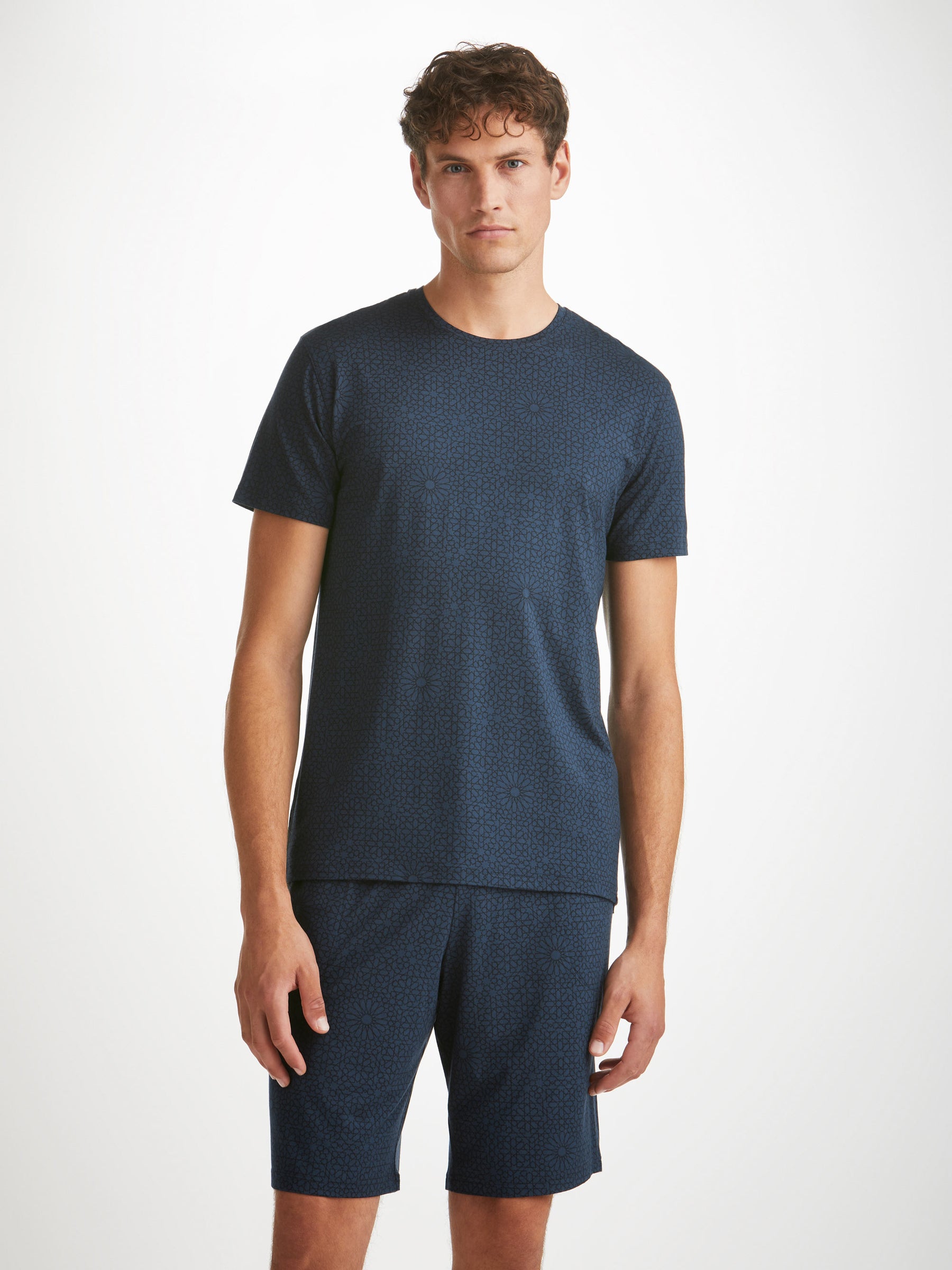 Men's T-Shirt London 12 Micro Modal Navy