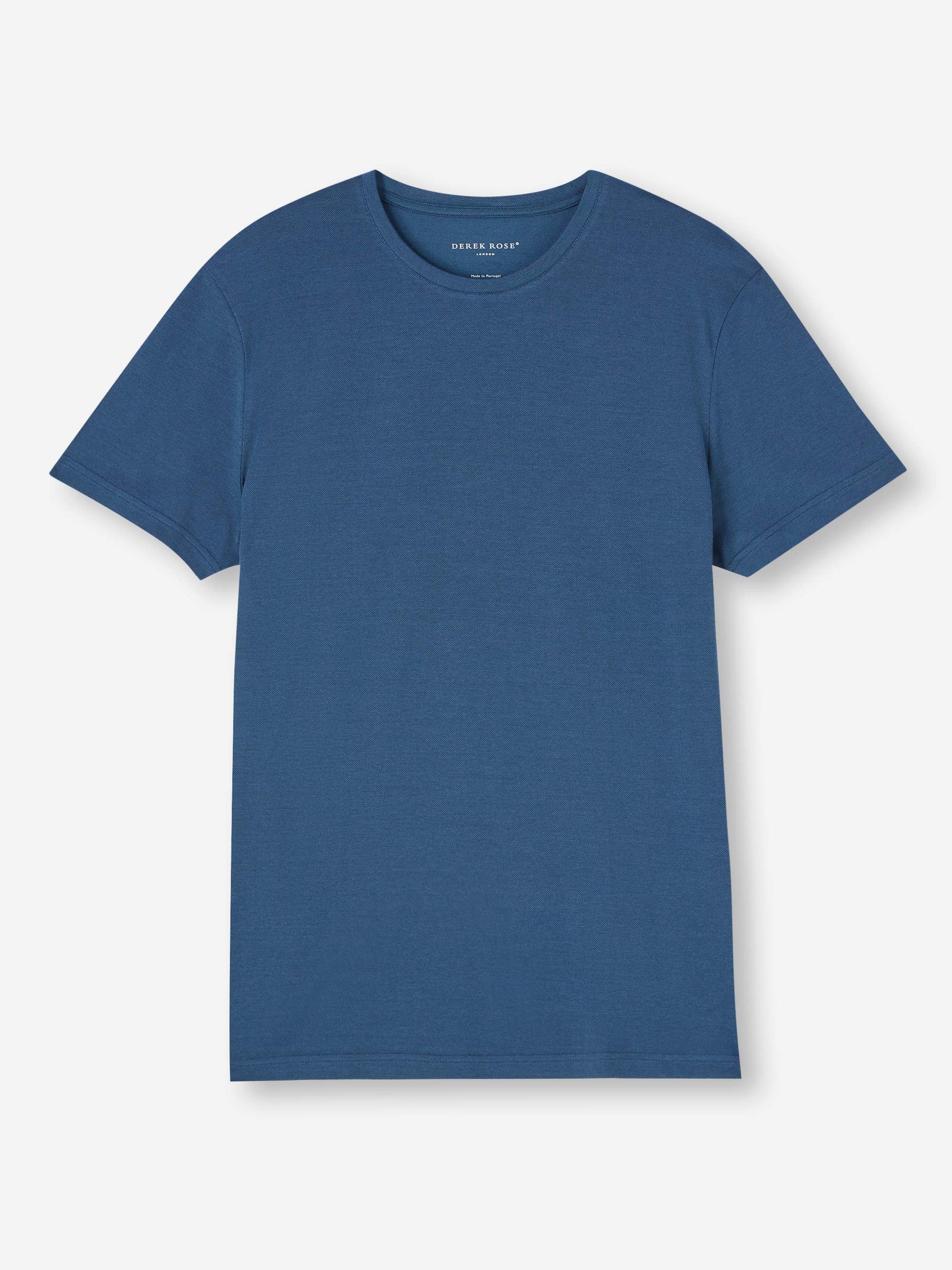 Men's T-Shirt Ramsay Pique Cotton Tencel Denim
