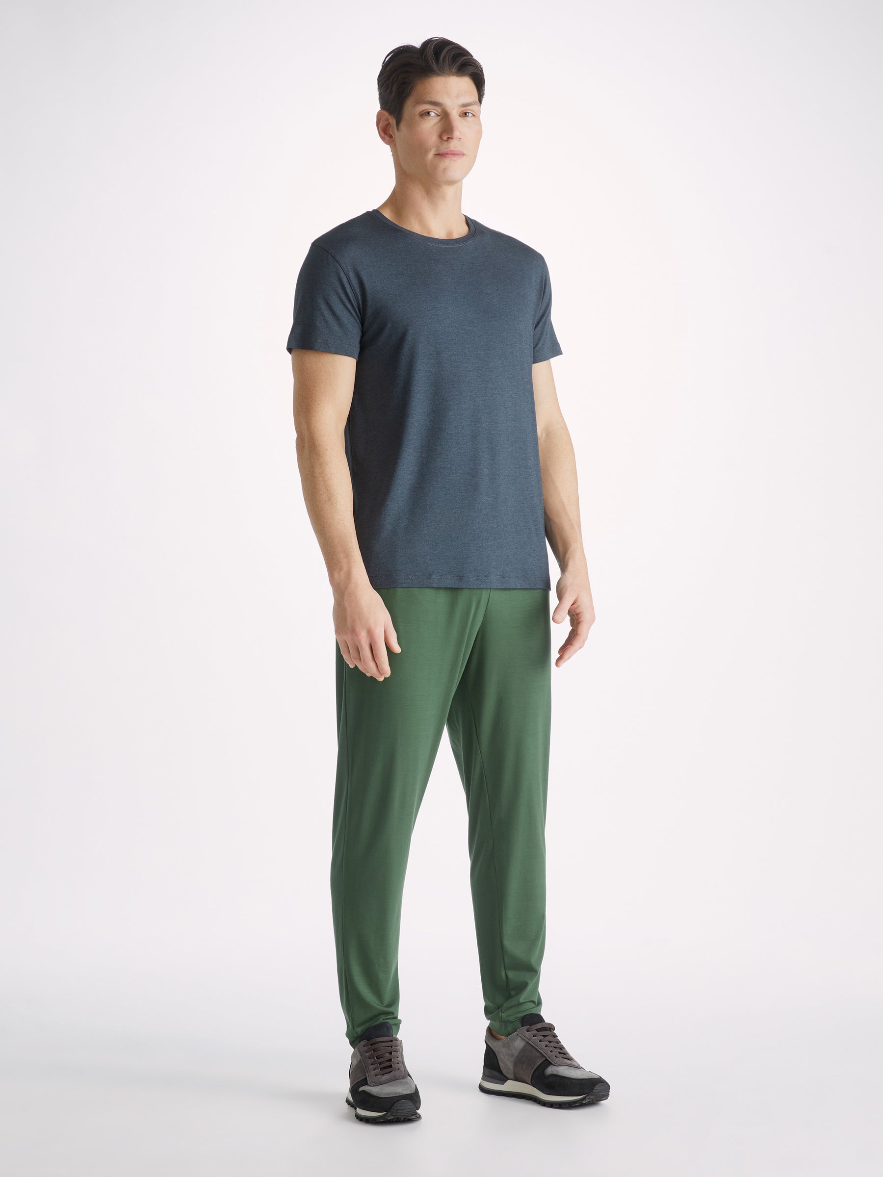 Men's Track Pants Basel Micro Modal Stretch Hunter Green