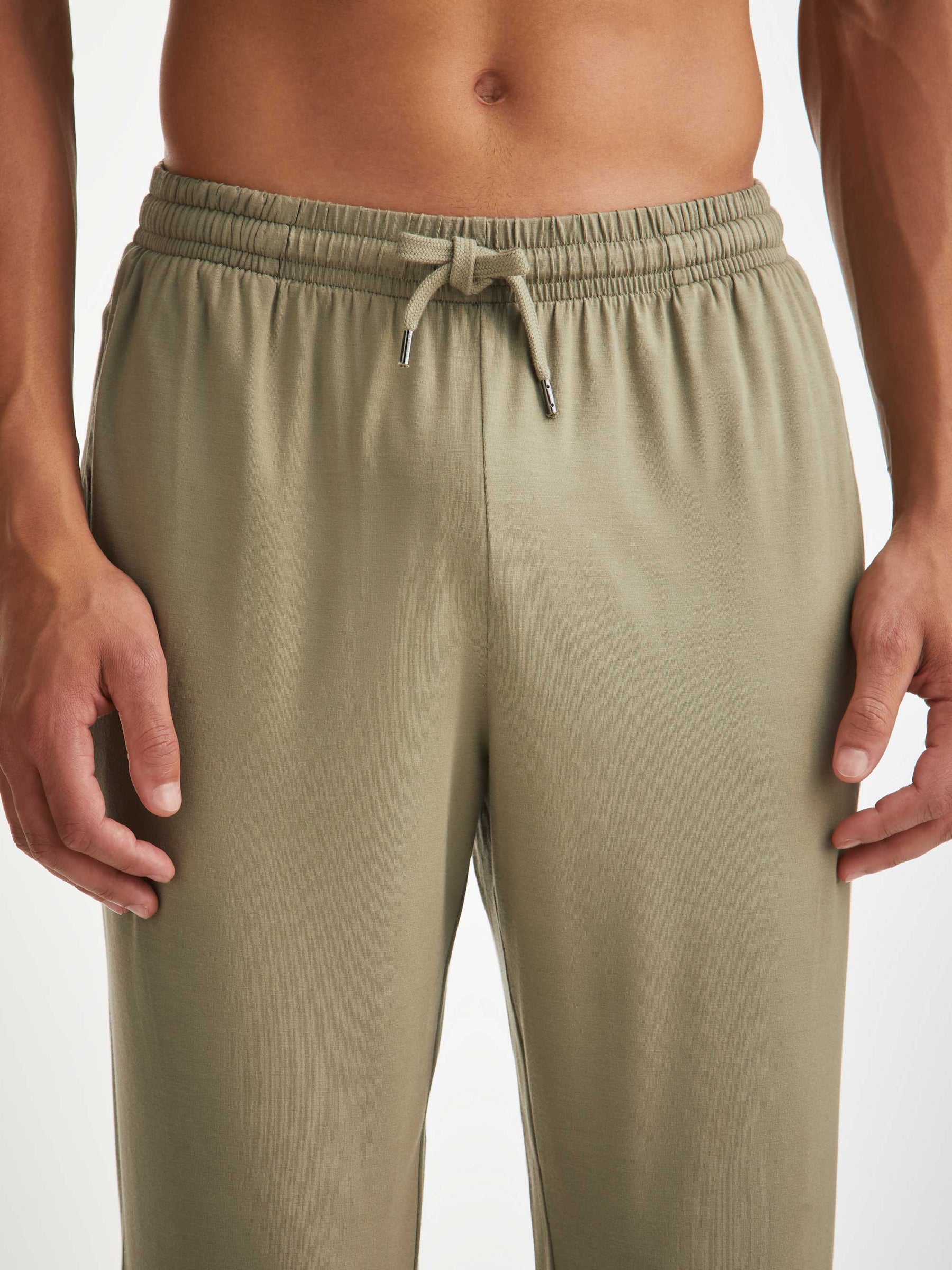 Men's Track Pants Basel Micro Modal Stretch Khaki