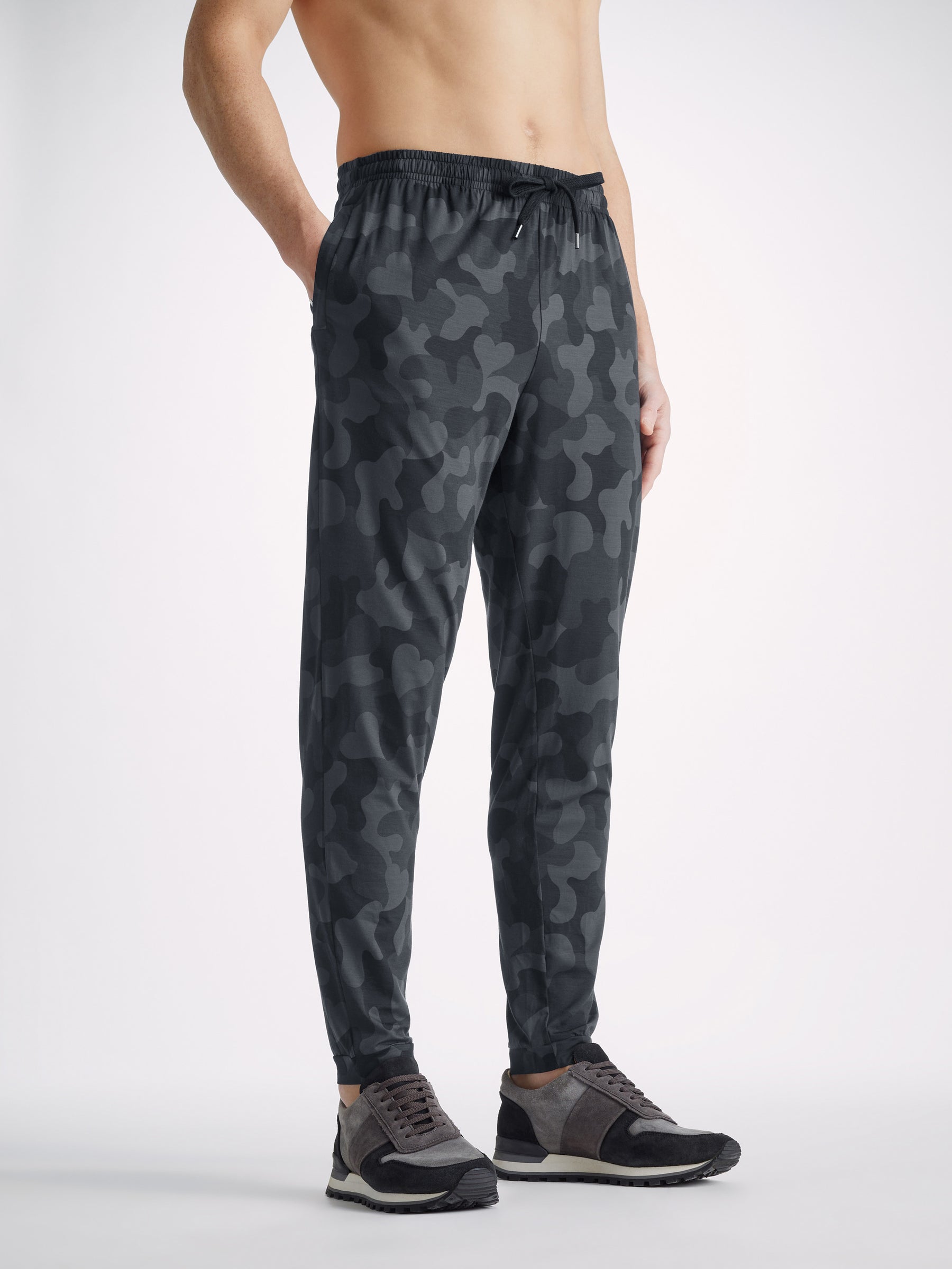 Men's Track Pants London 11 Micro Modal Black