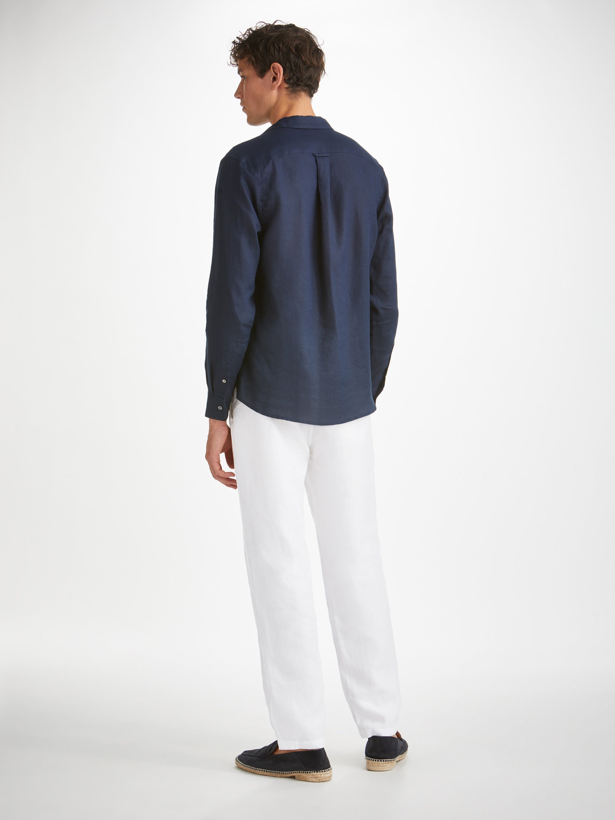 Men's Trousers Sydney Linen White