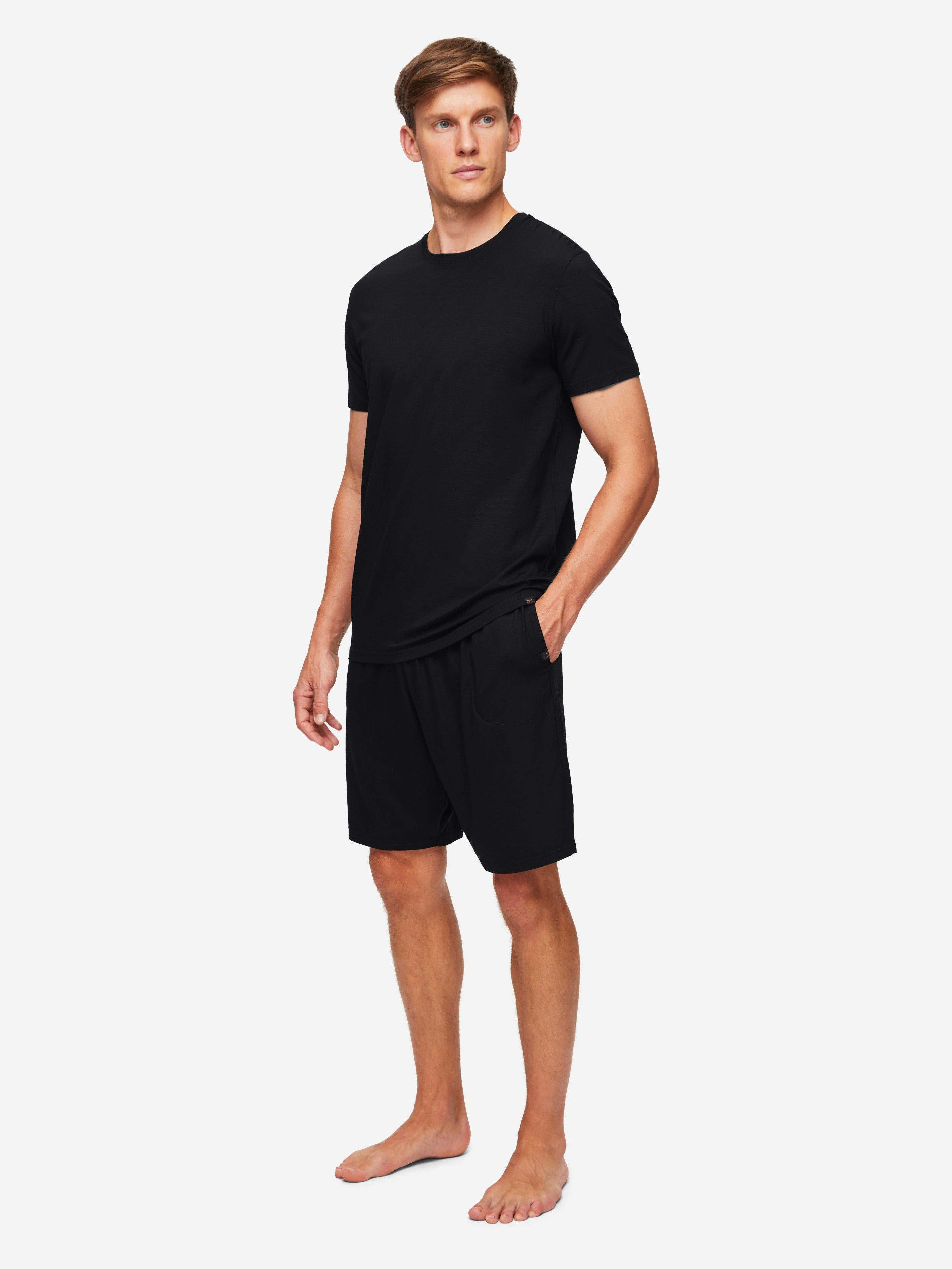 Men's Basel T-Shirt and Lounge Shorts Black