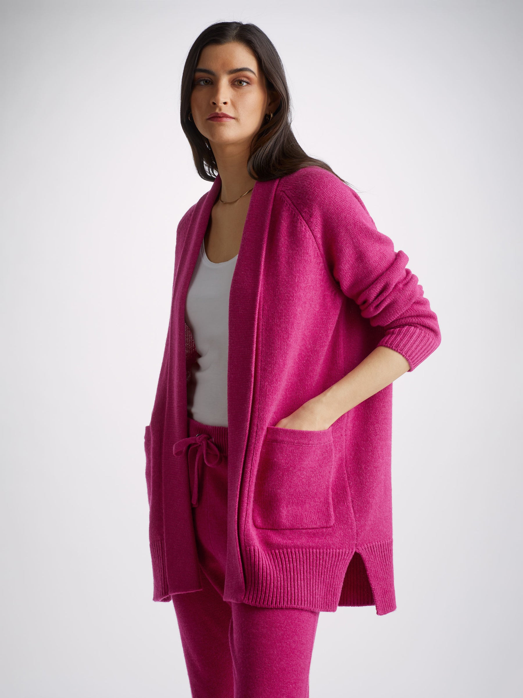 Women's Cardigan Nina Cashmere Berry