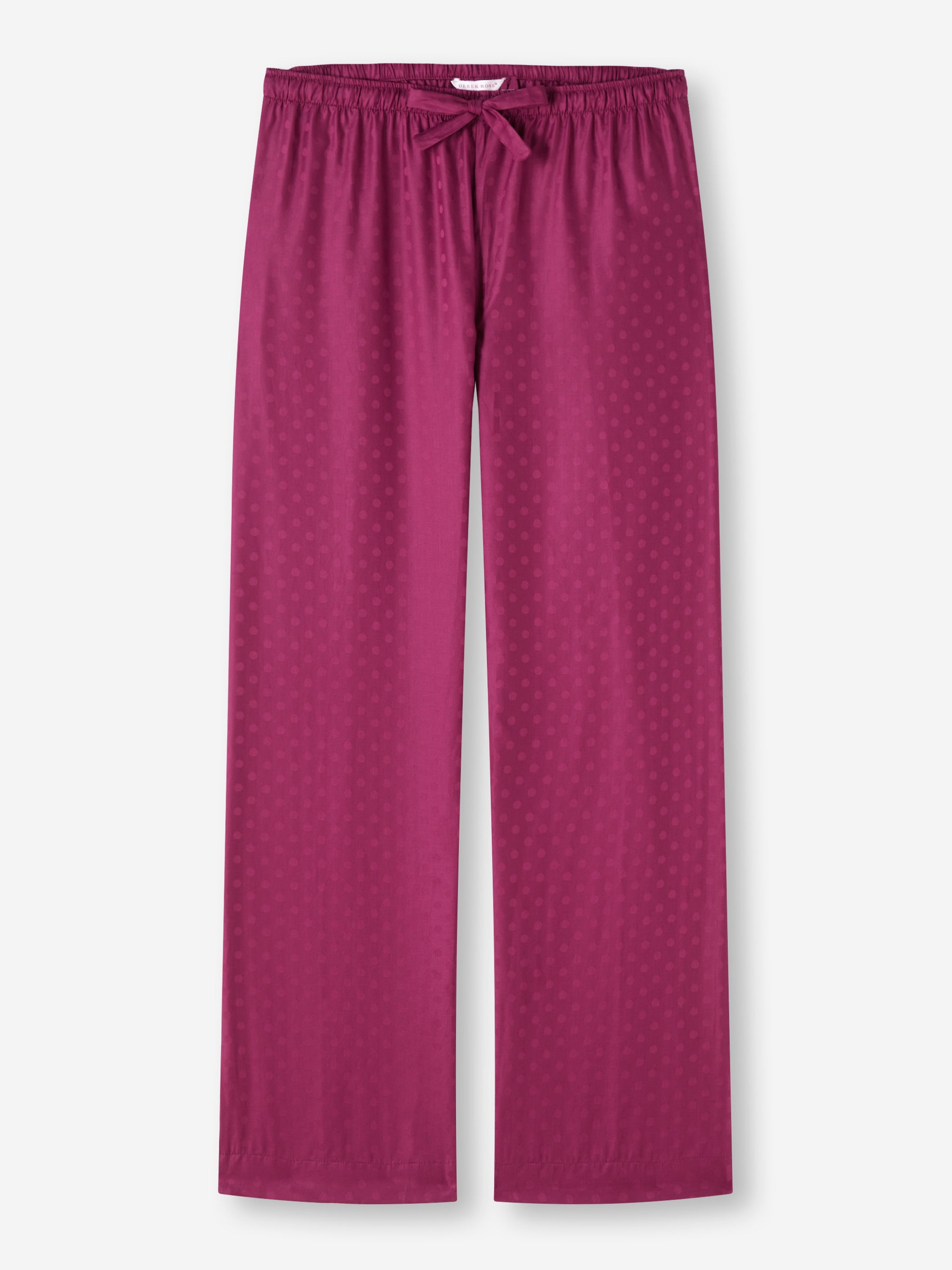 Women's Lounge Trousers Kate 7 Cotton Jacquard Berry