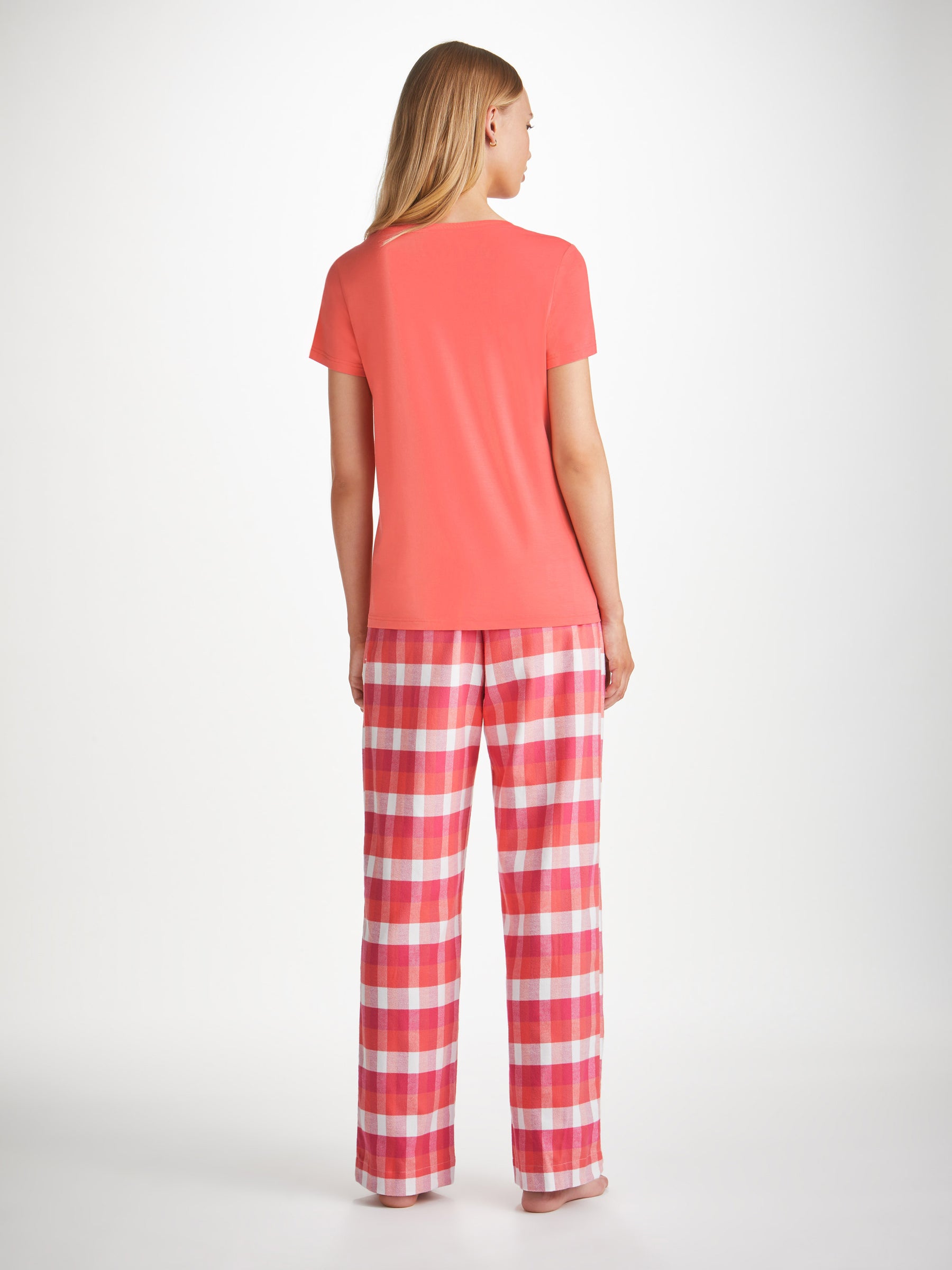 Women's Lounge Trousers Kelburn 39 Brushed Cotton Pink