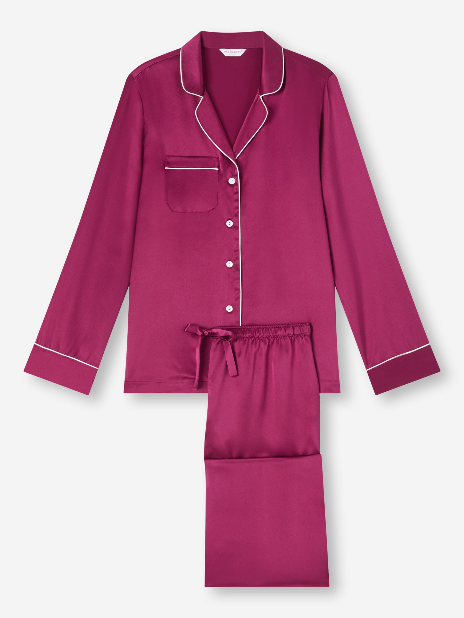 Women's Pyjamas Bailey Silk Satin Berry