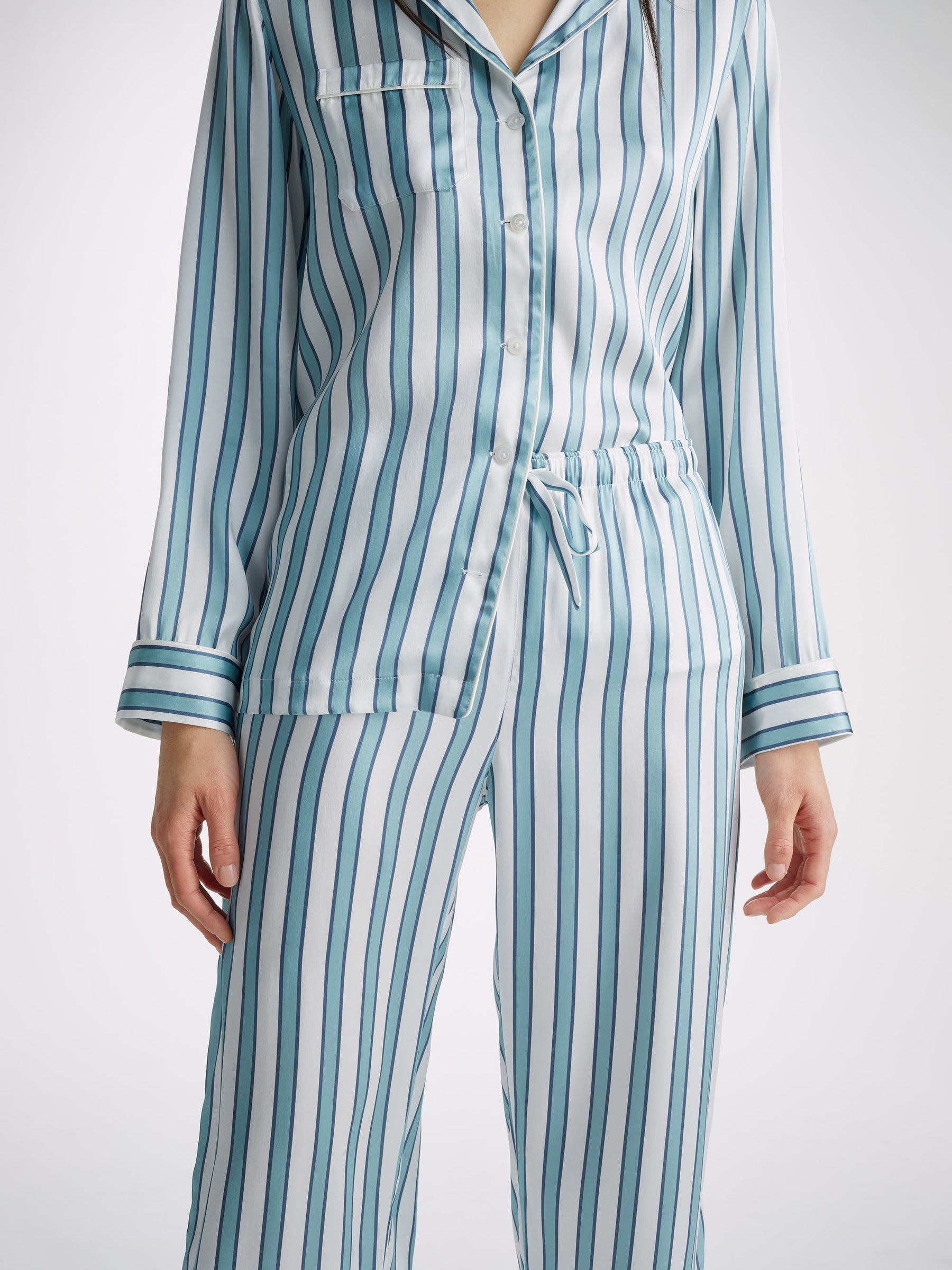 Women's Pyjamas Brindisi 90 Silk Satin Blue