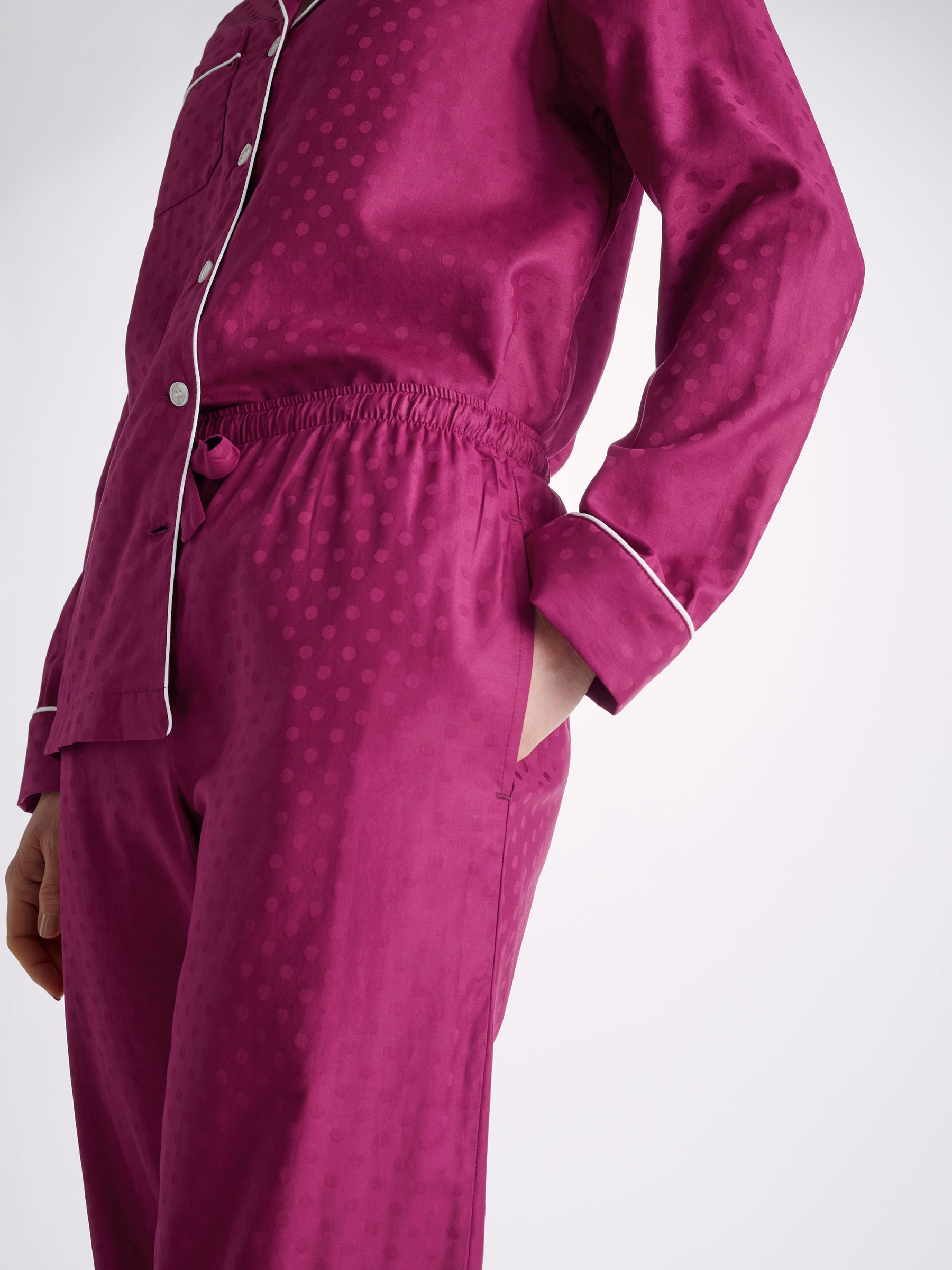Women's Pyjamas Kate 7 Cotton Jacquard Berry