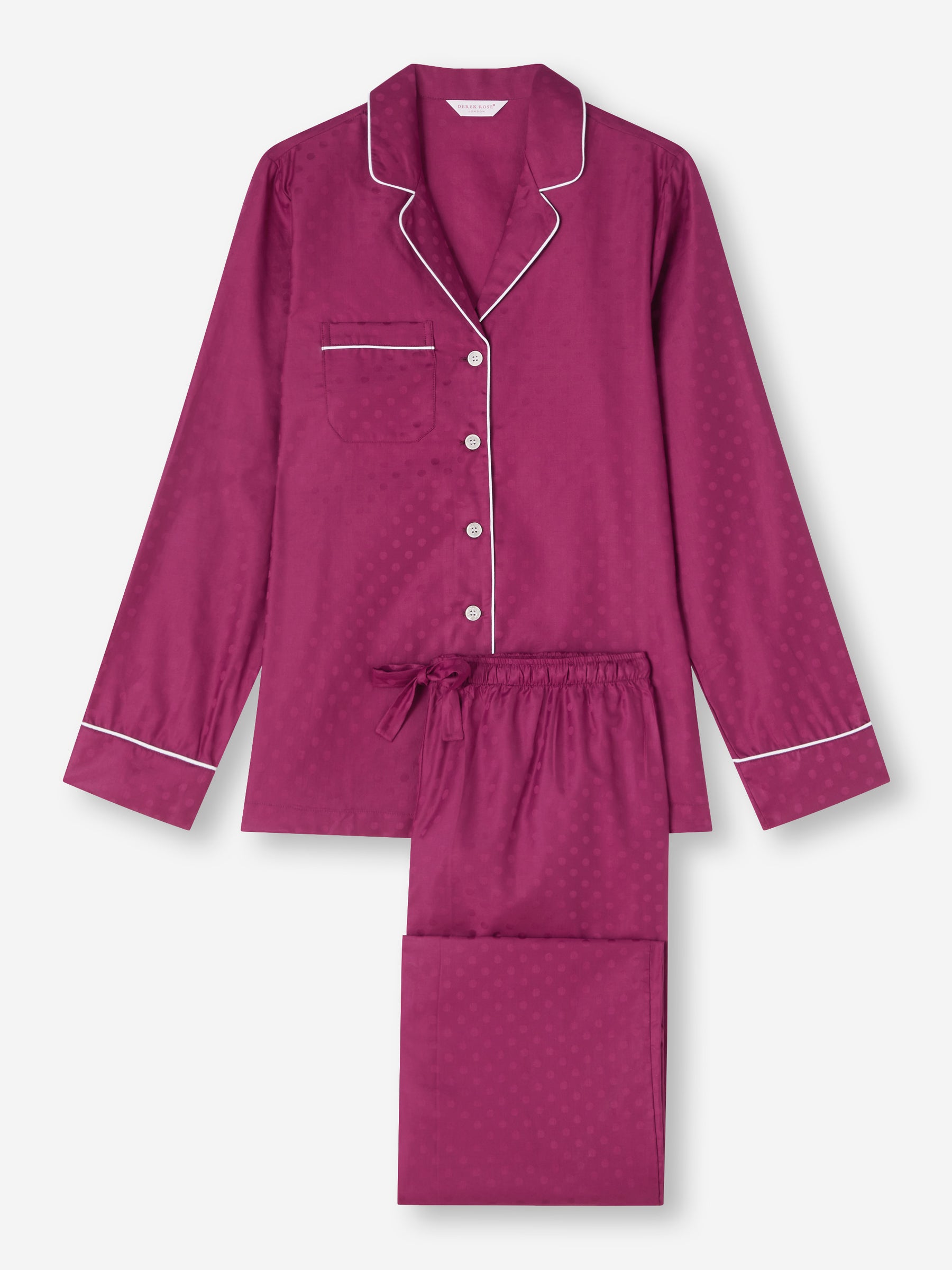 Women's Pyjamas Kate 7 Cotton Jacquard Berry