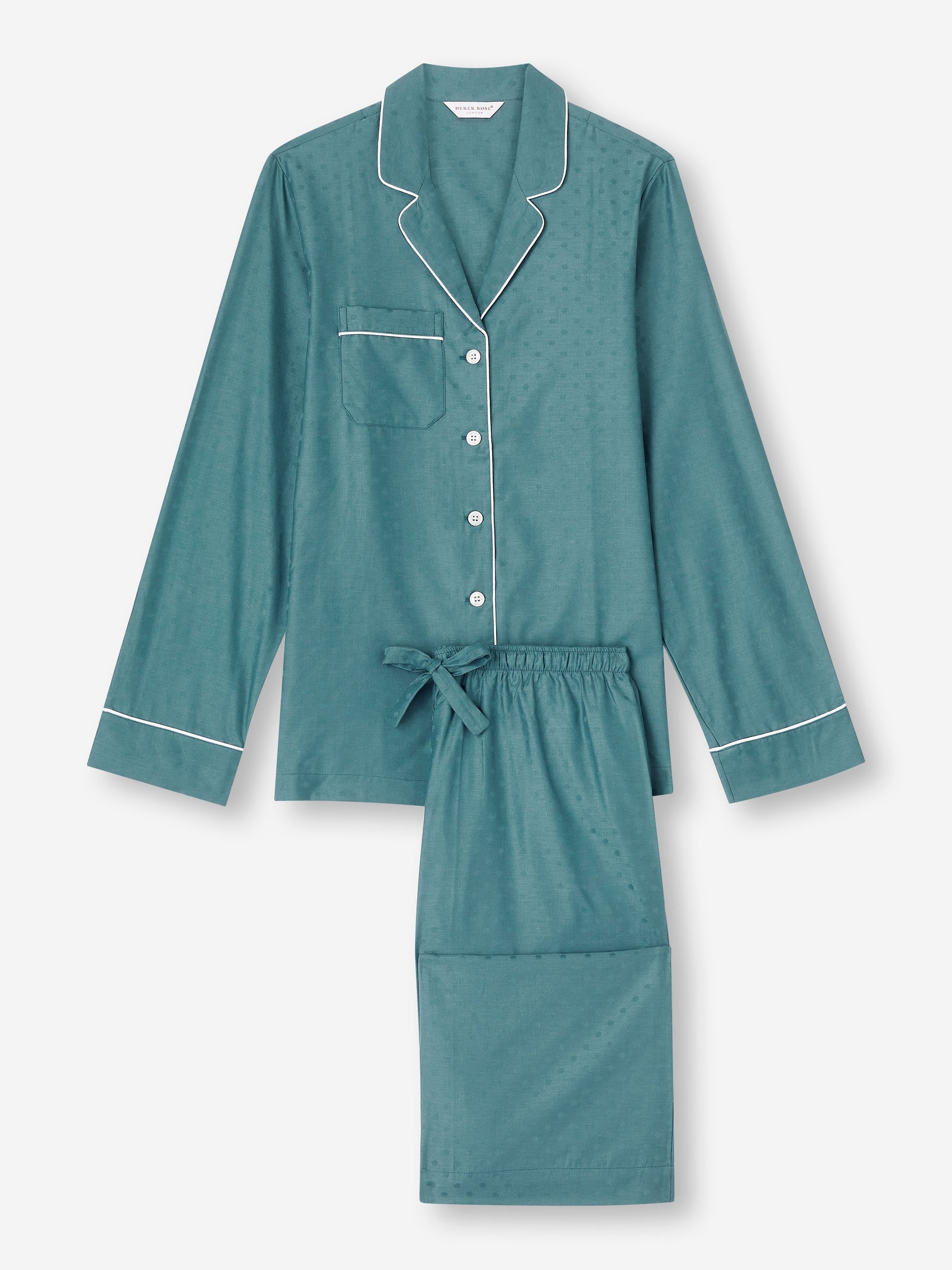 Women's Pyjamas Kate 9 Cotton Jacquard Teal