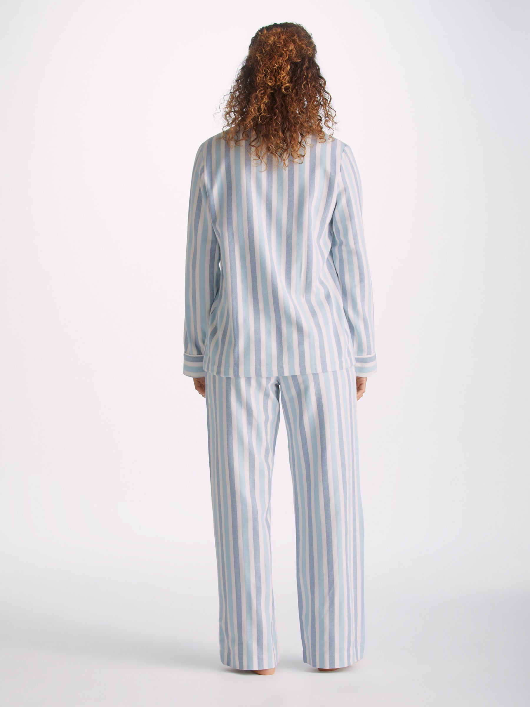 Women's Pyjamas Kelburn 35 Brushed Cotton Blue