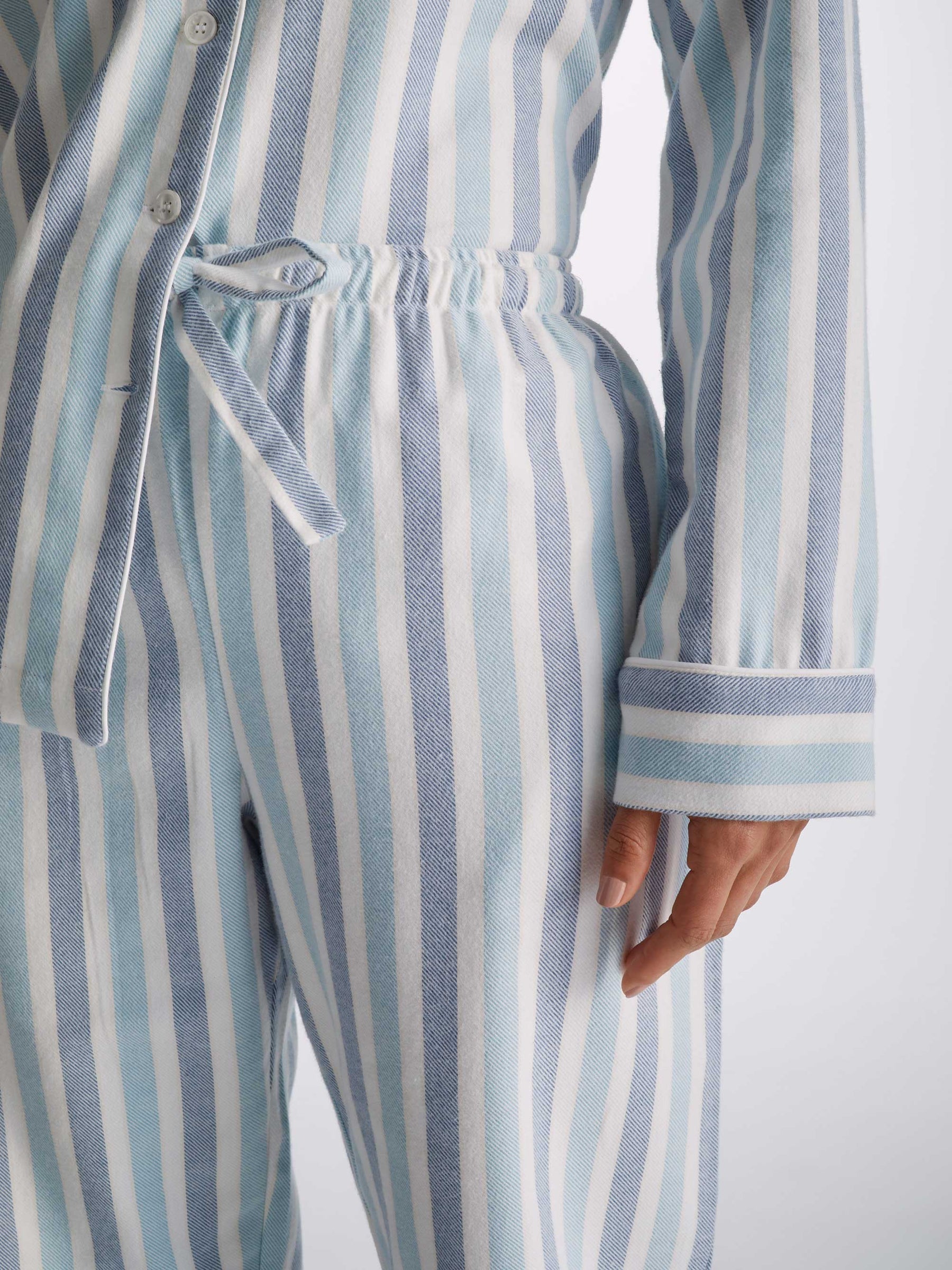 Women's Pyjamas Kelburn 35 Brushed Cotton Blue