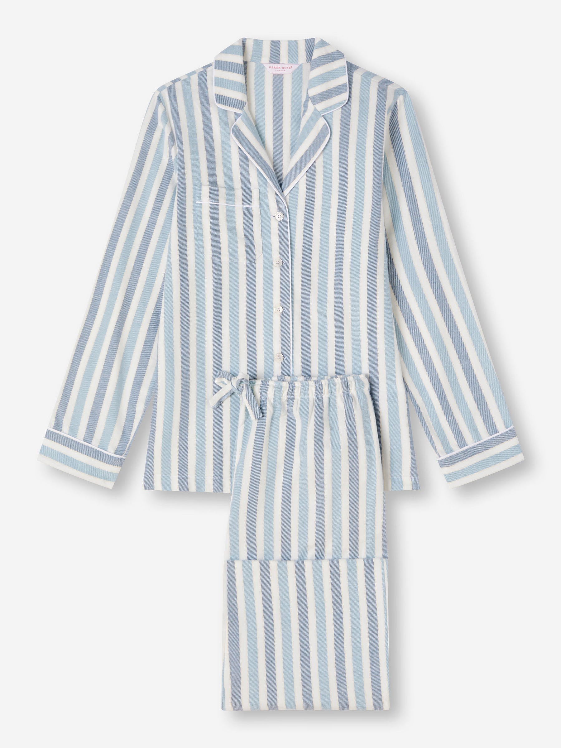 Women's Pyjamas Kelburn 35 Brushed Cotton Blue