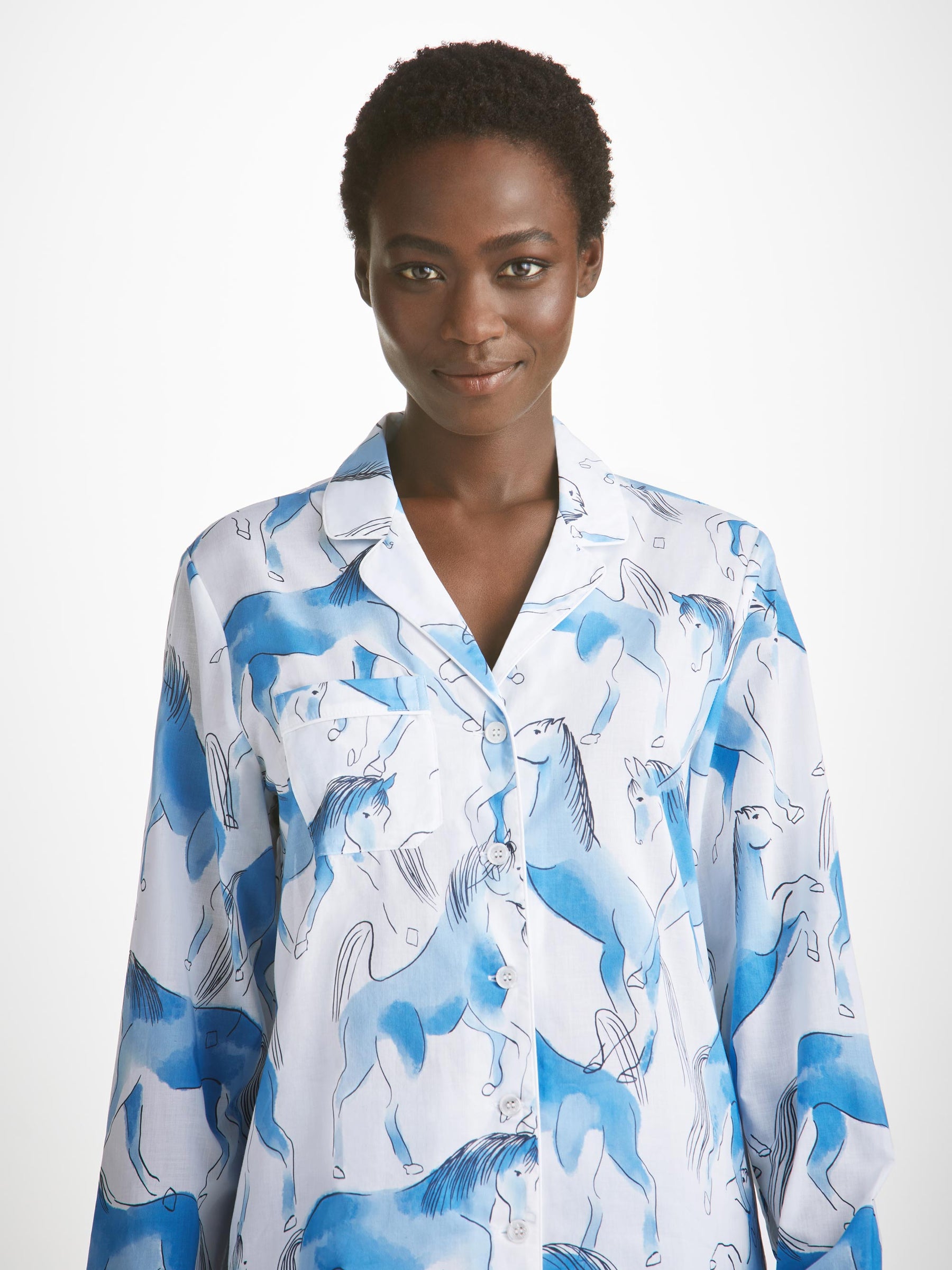 Women's Pyjamas Ledbury 67 Cotton Batiste Blue