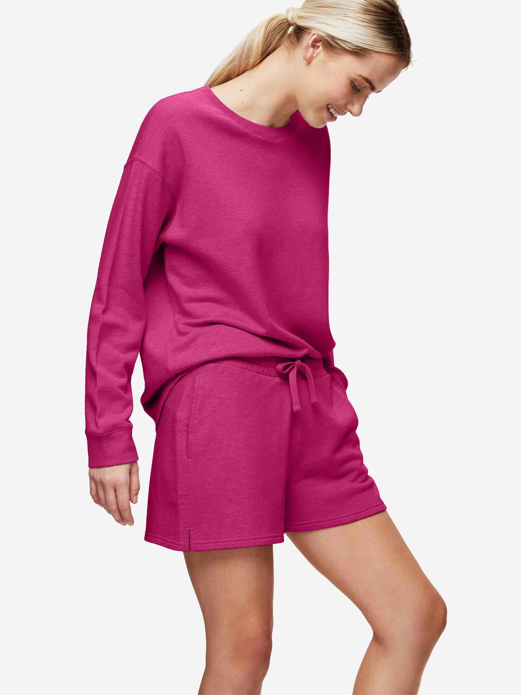 Women's Sweat Shorts Quinn Cotton Modal Berry