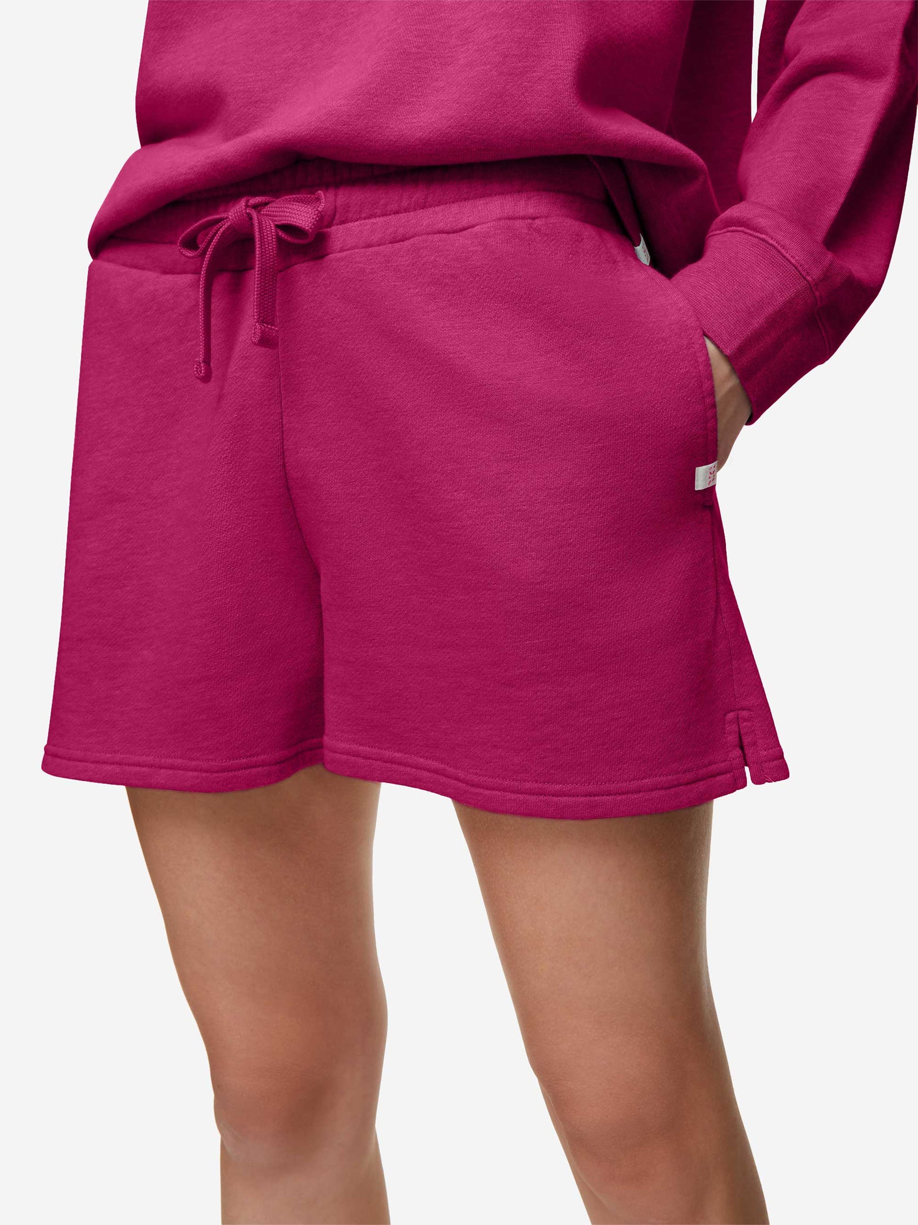 Women's Sweat Shorts Quinn Cotton Modal Berry