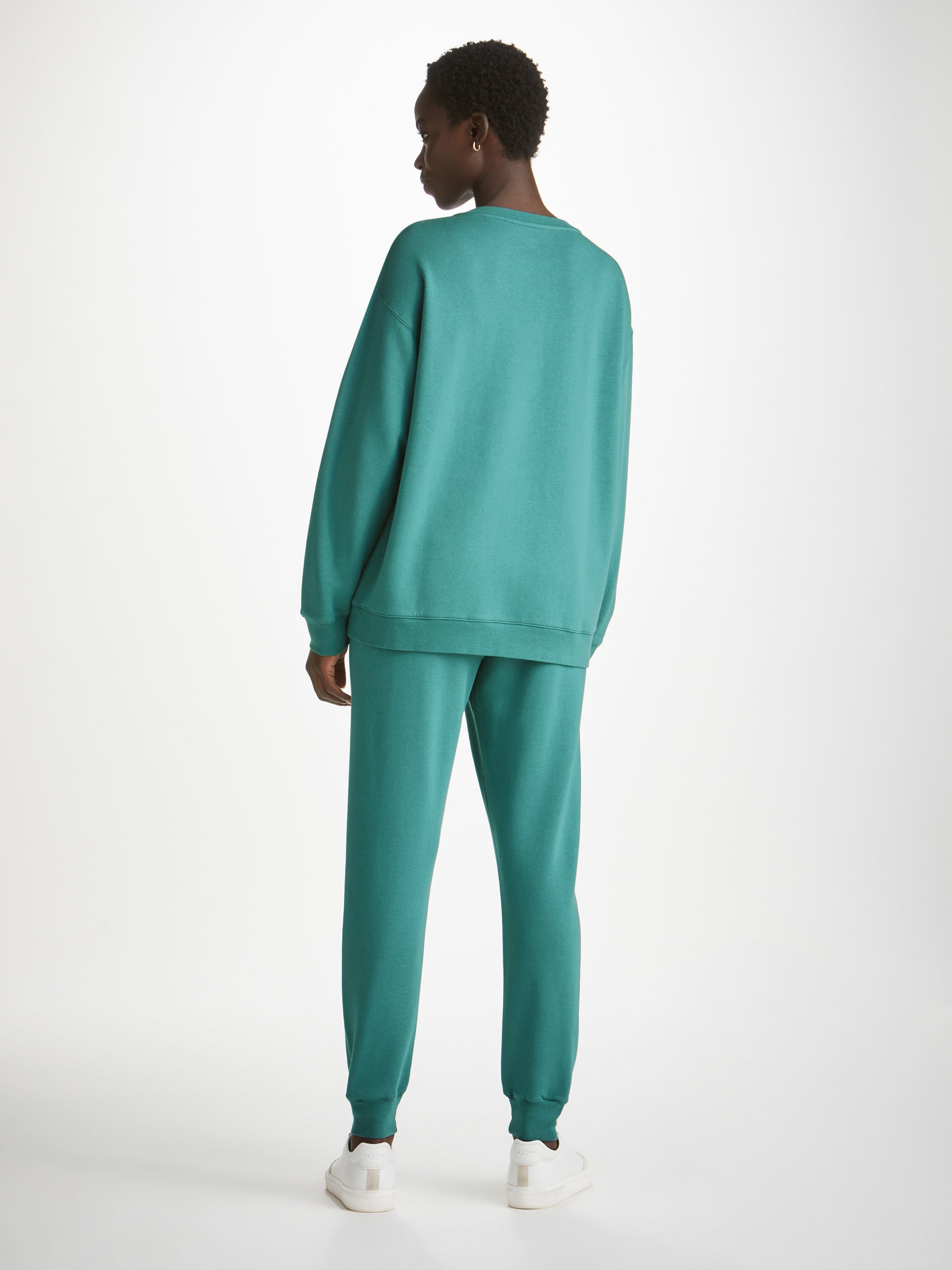 Women's Sweatshirt Quinn Cotton Modal Stretch Teal