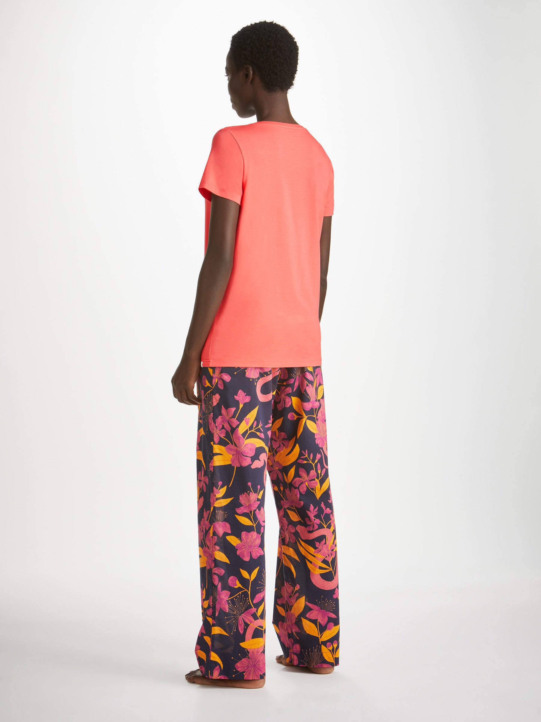 Women's T-Shirt Lara Micro Modal Stretch Coral