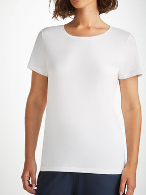 Women's T-Shirt Lara Micro Modal Stretch White