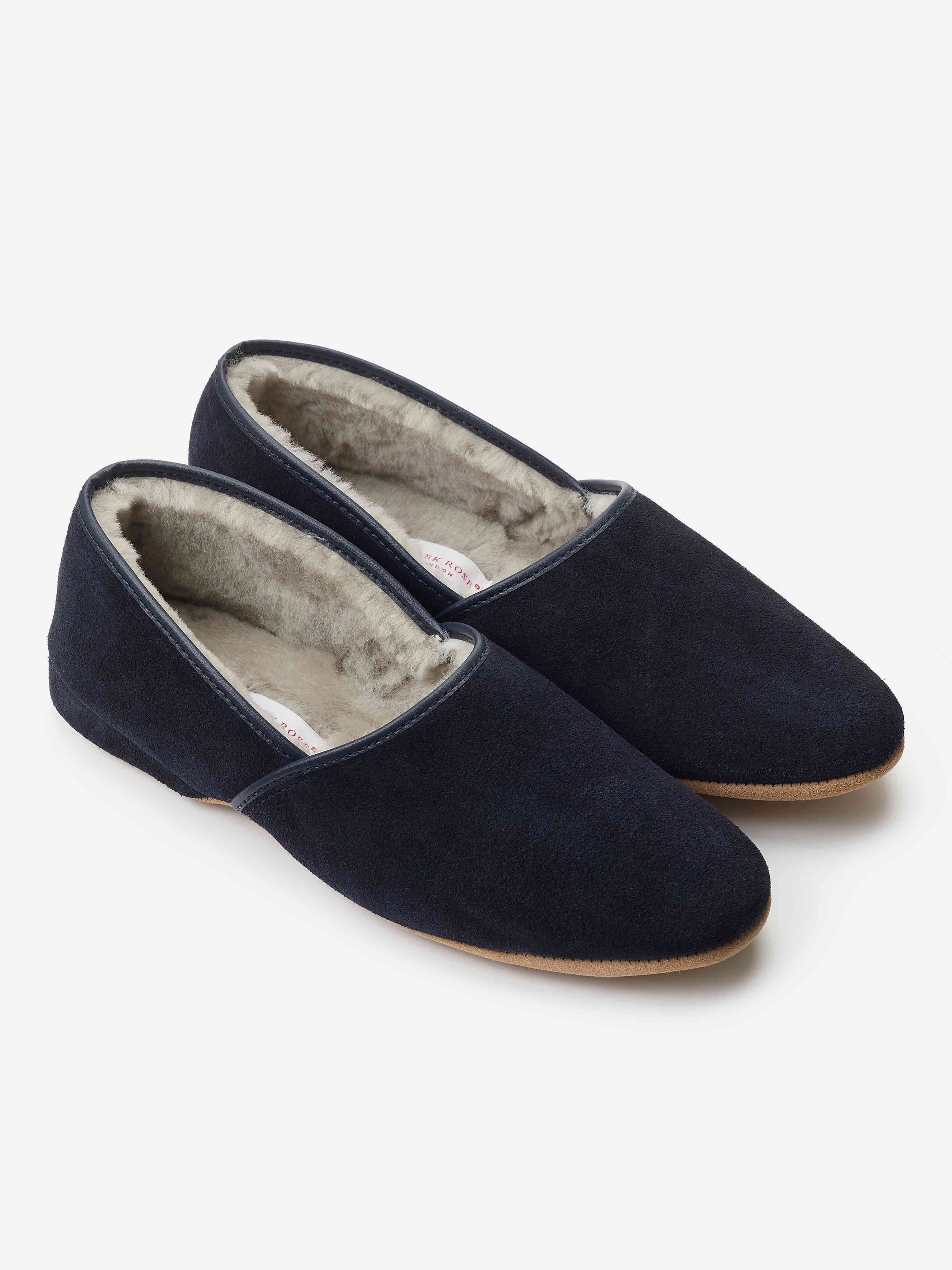 Men's Slippers Crawford Suede Sheepskin Navy