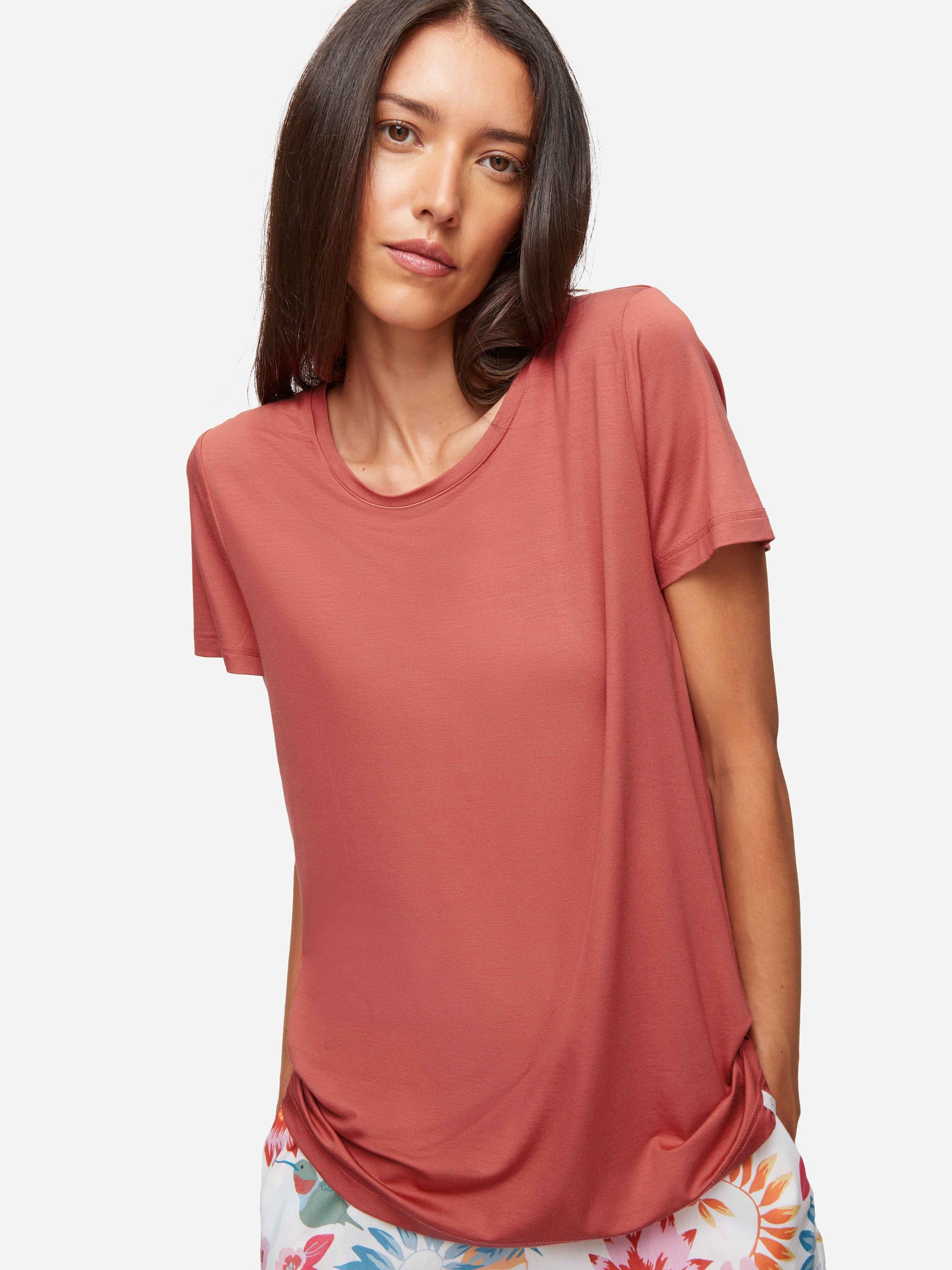 Women's T-Shirt Lara Micro Modal Stretch Soft Cedar