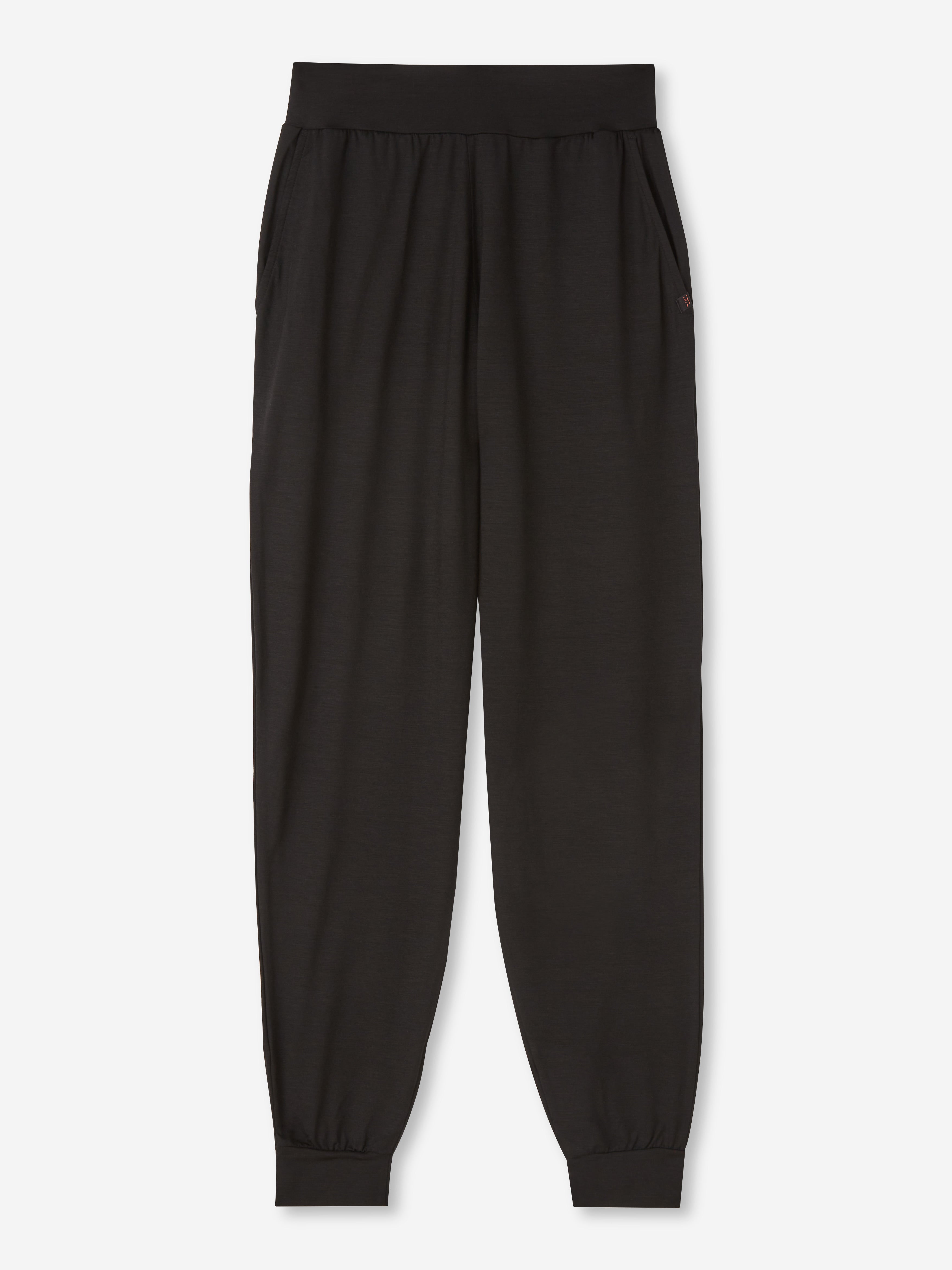 Women's Sweatpants Basel Micro Modal Stretch Black