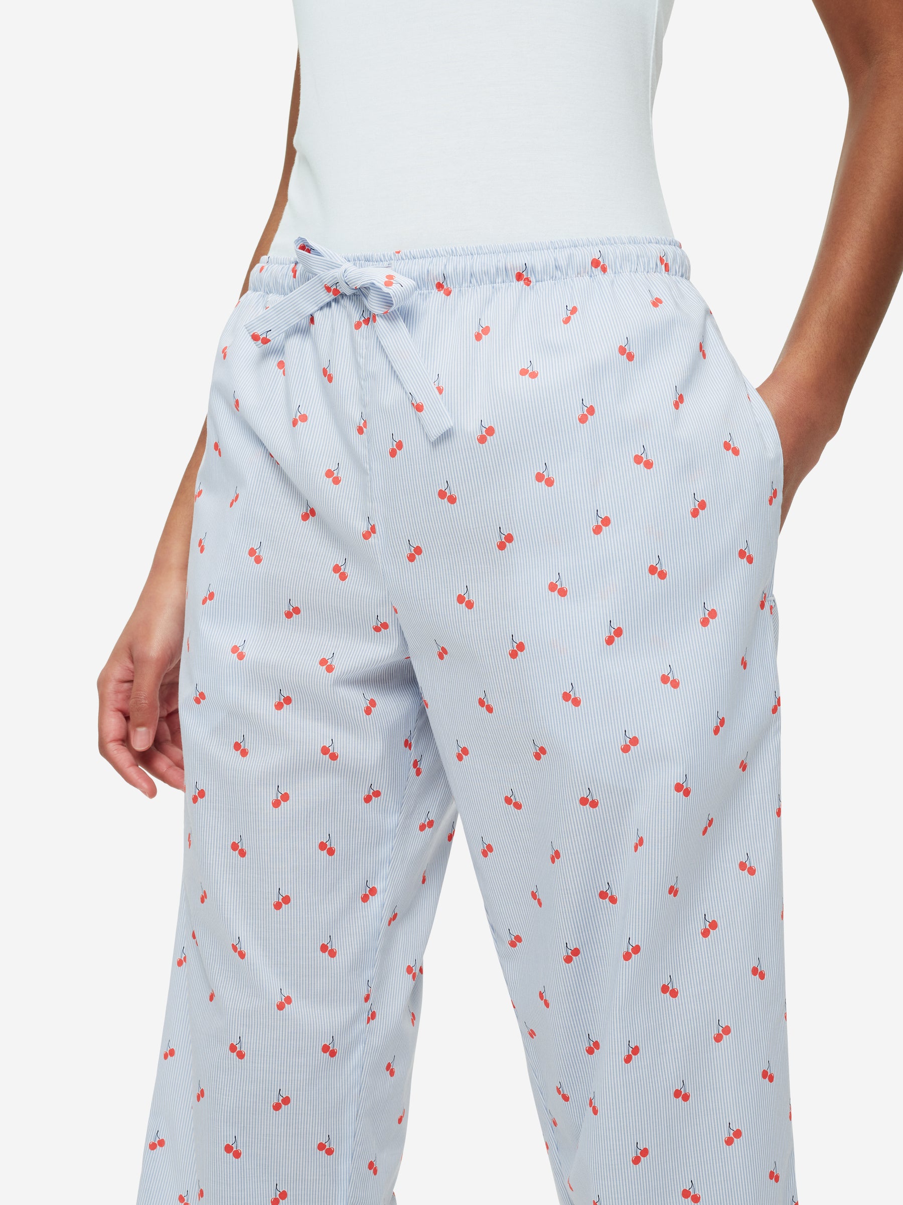 Women's Lounge Trousers Nelson 84 Cotton Batiste Blue