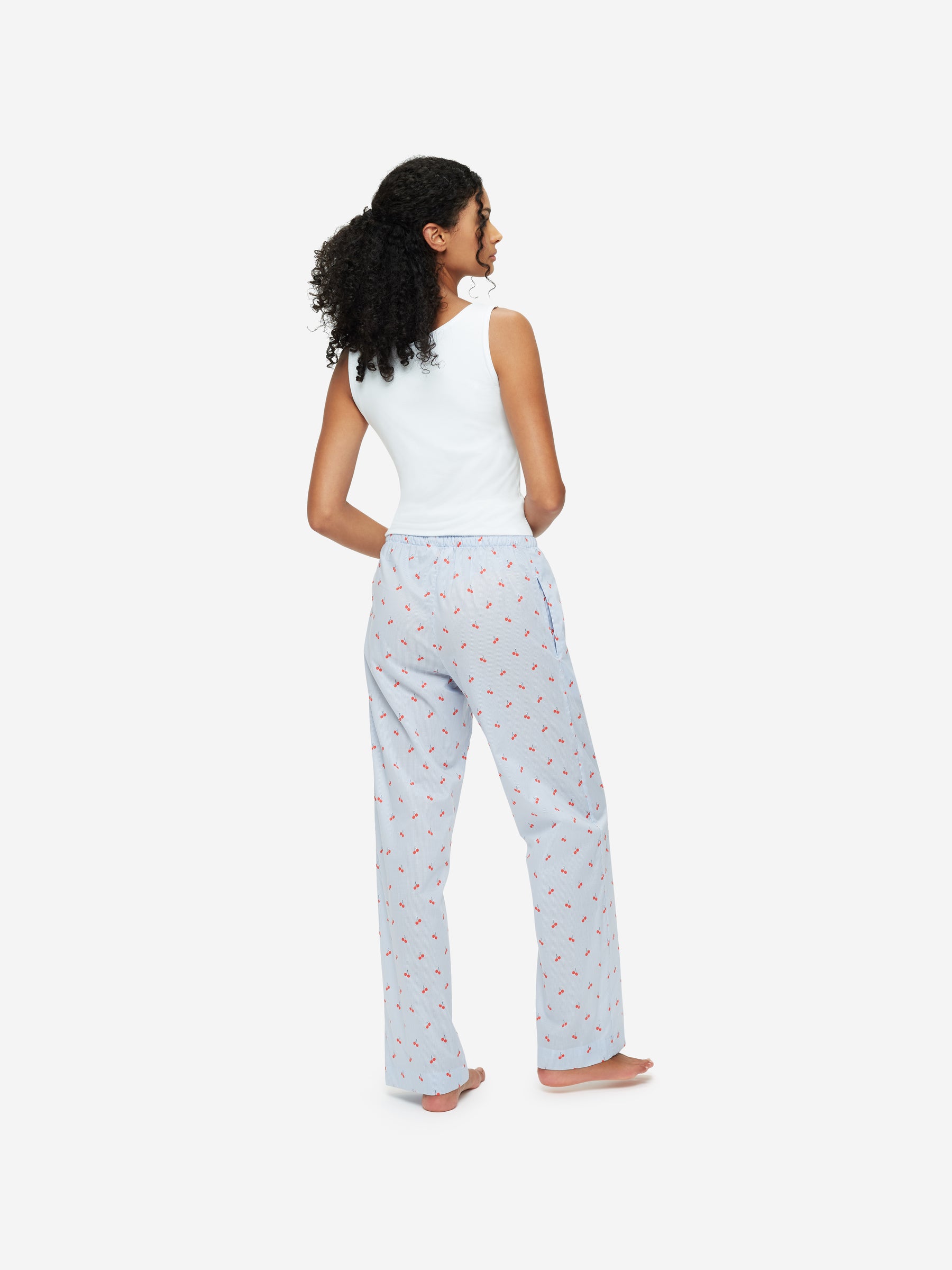Women's Lounge Trousers Nelson 84 Cotton Batiste Blue