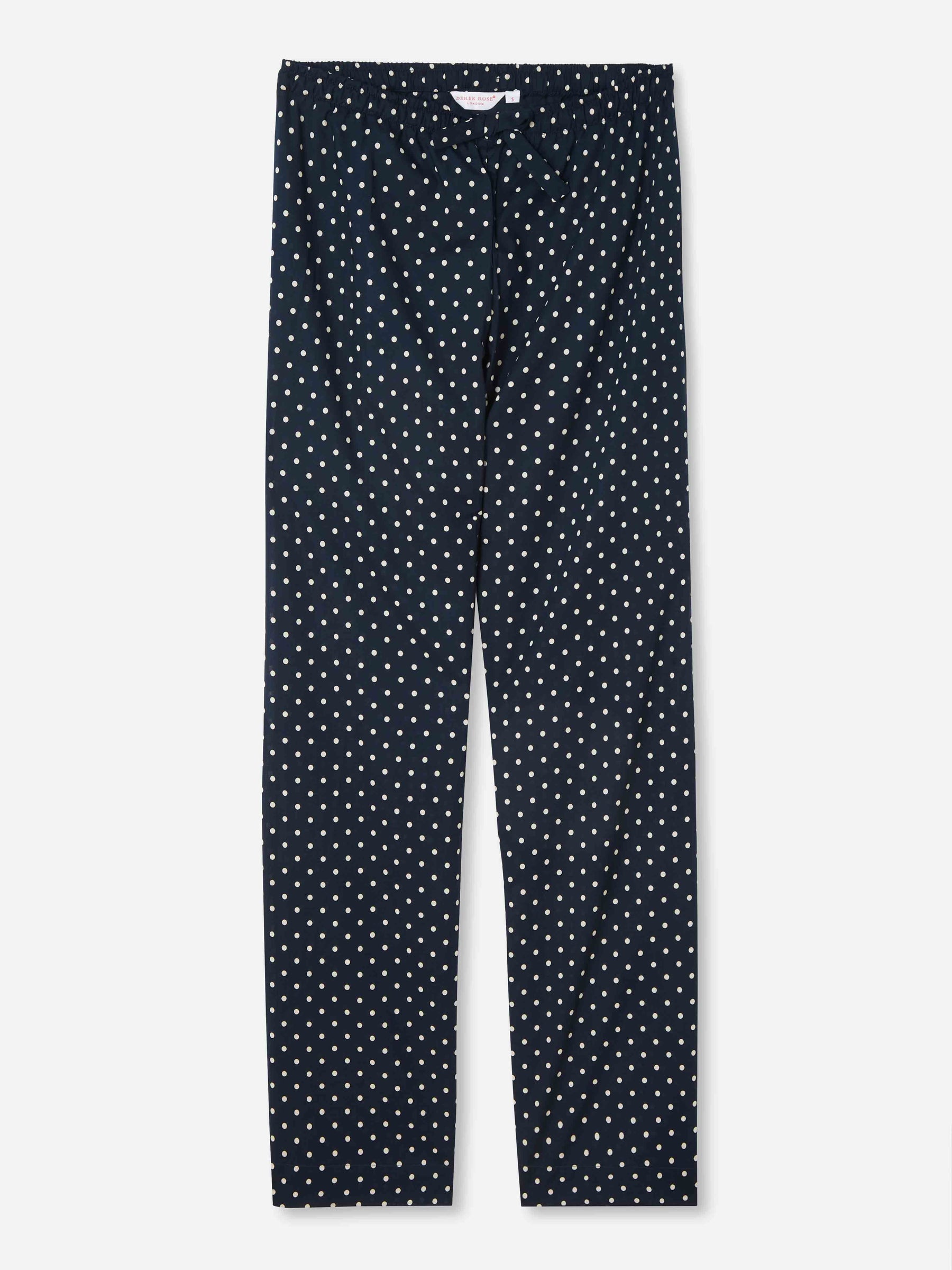 Women's Lounge Trousers Plaza 60 Cotton Batiste Navy
