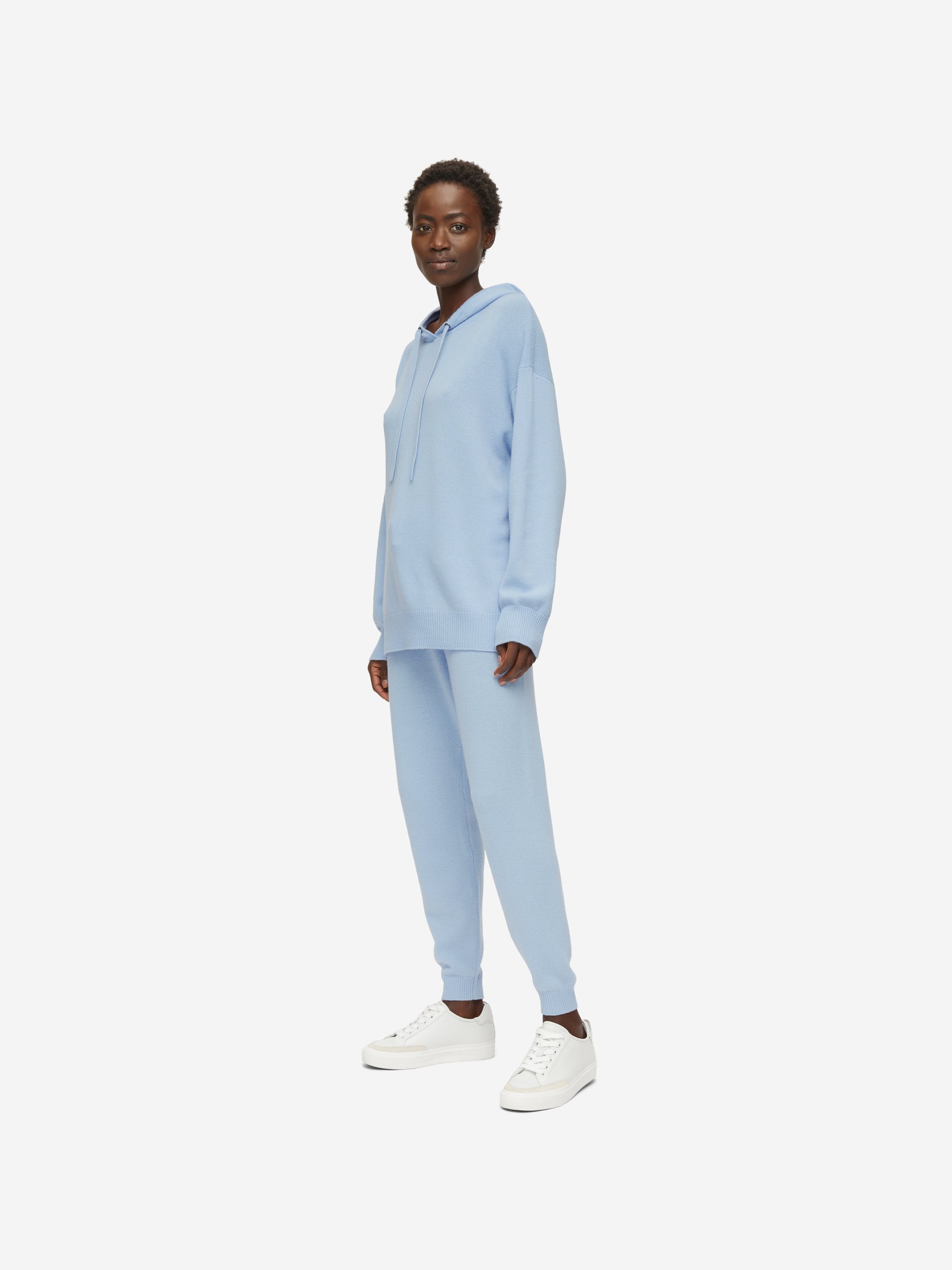 Women's Relaxed Pullover Hoodie Daphne Cashmere Sky