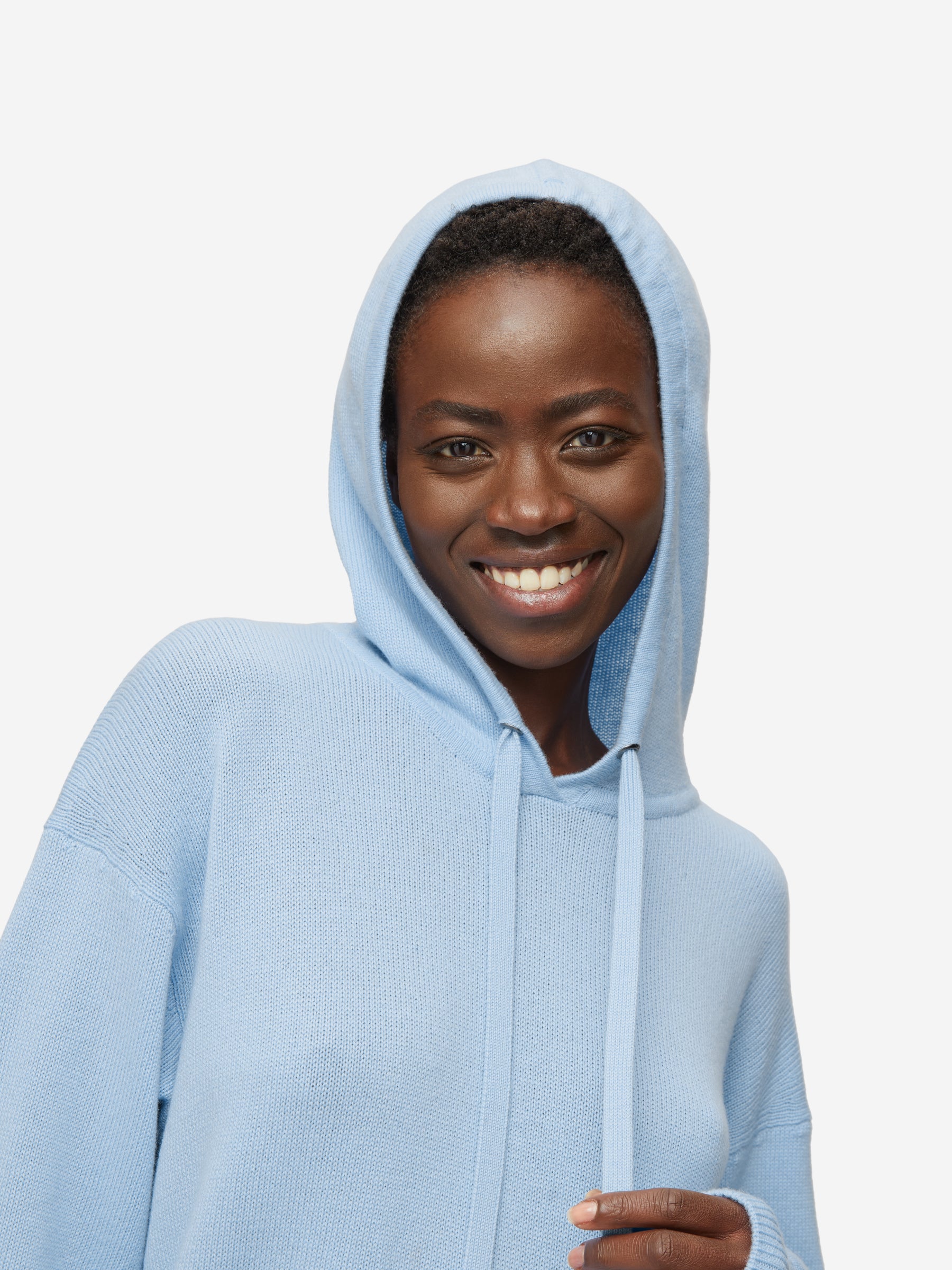 Women's Relaxed Pullover Hoodie Daphne Cashmere Sky