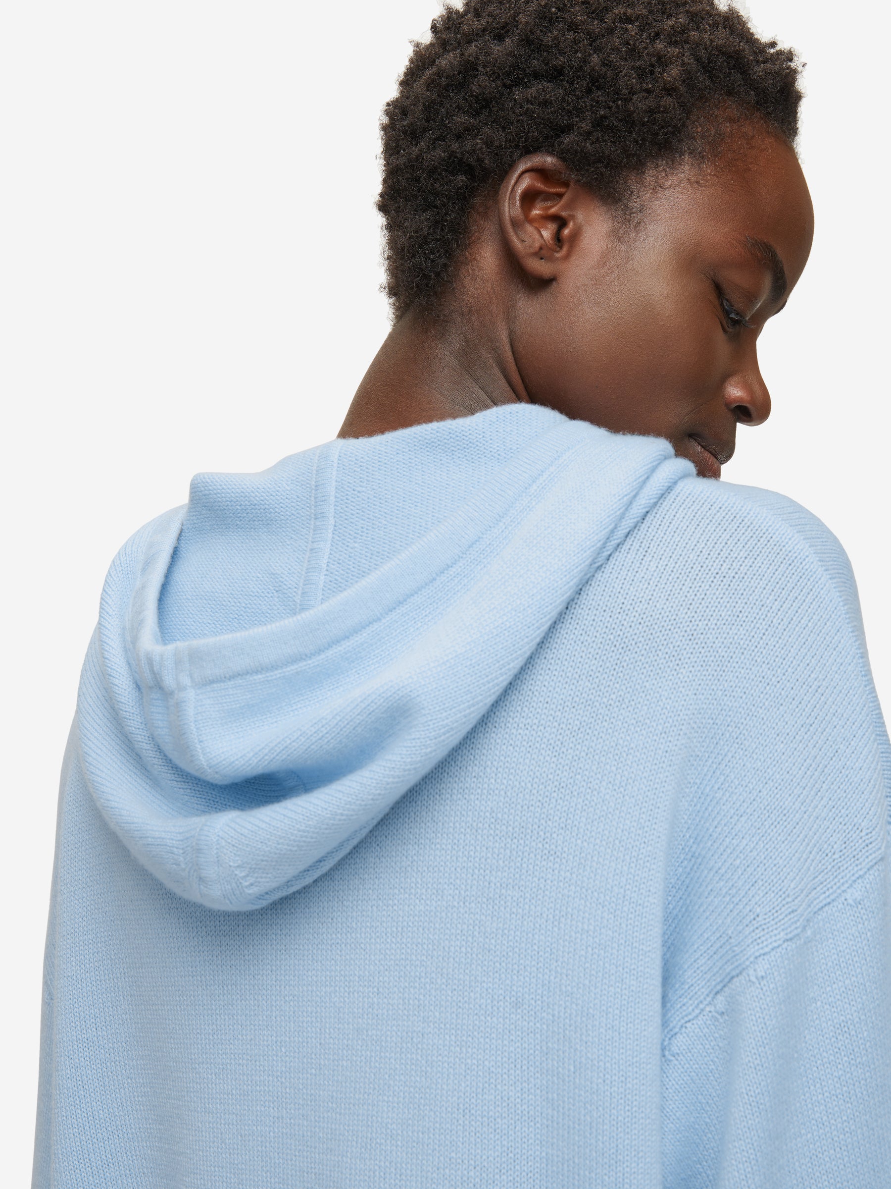 Women's Relaxed Pullover Hoodie Daphne Cashmere Sky