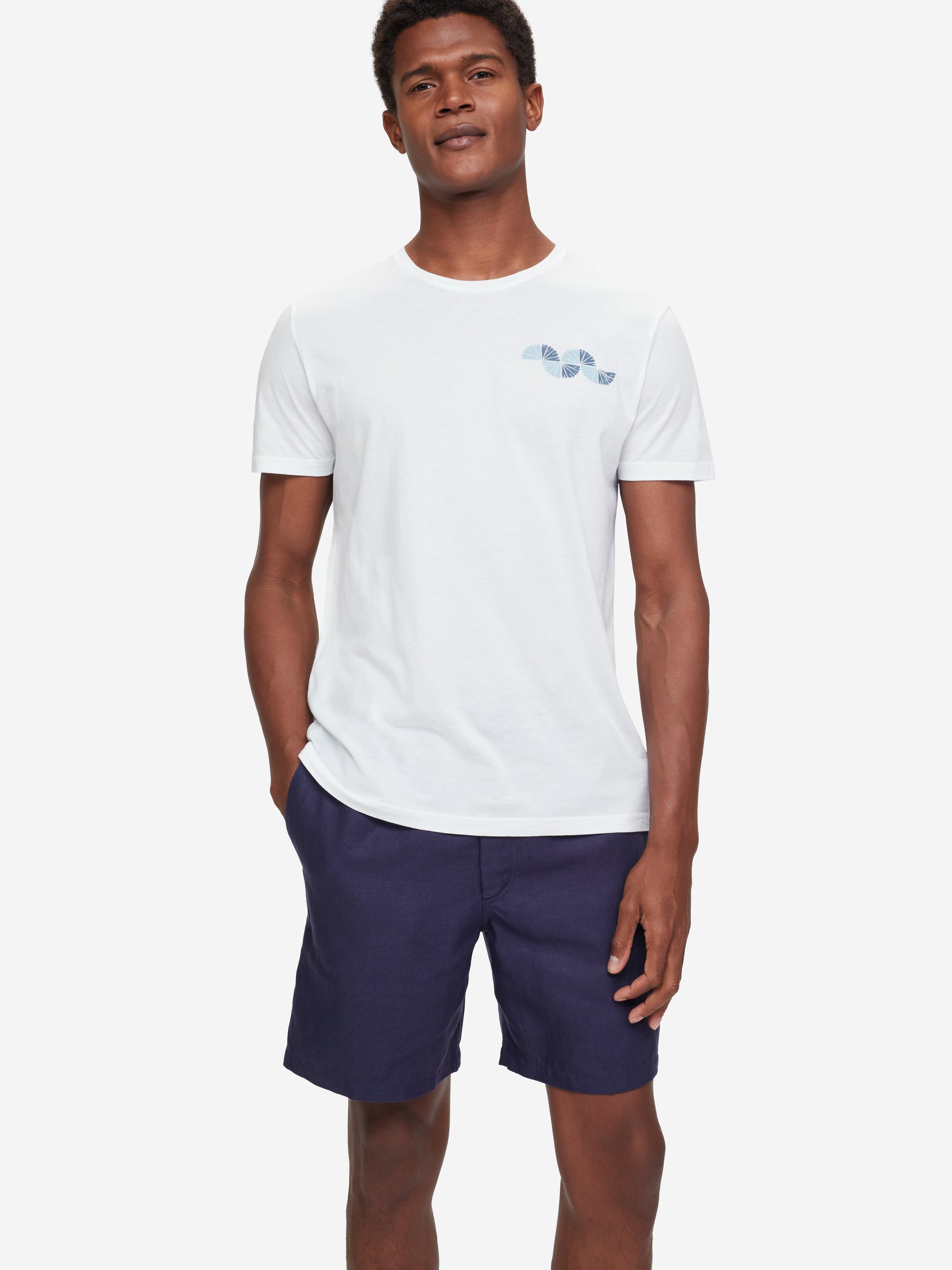 Men's T-Shirt Ripley 9 Pima Cotton Blue