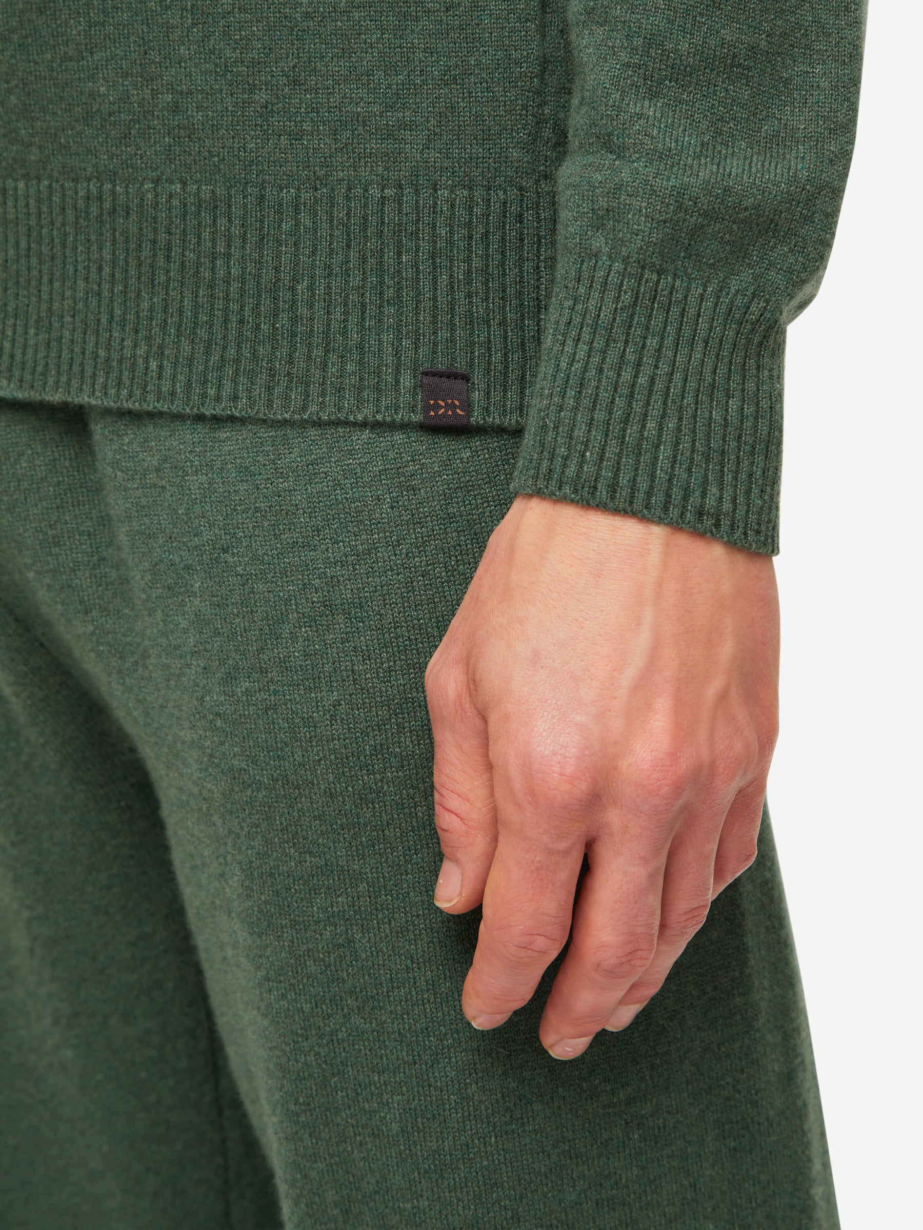 Men's Half-Zip Sweater Finley Cashmere Green