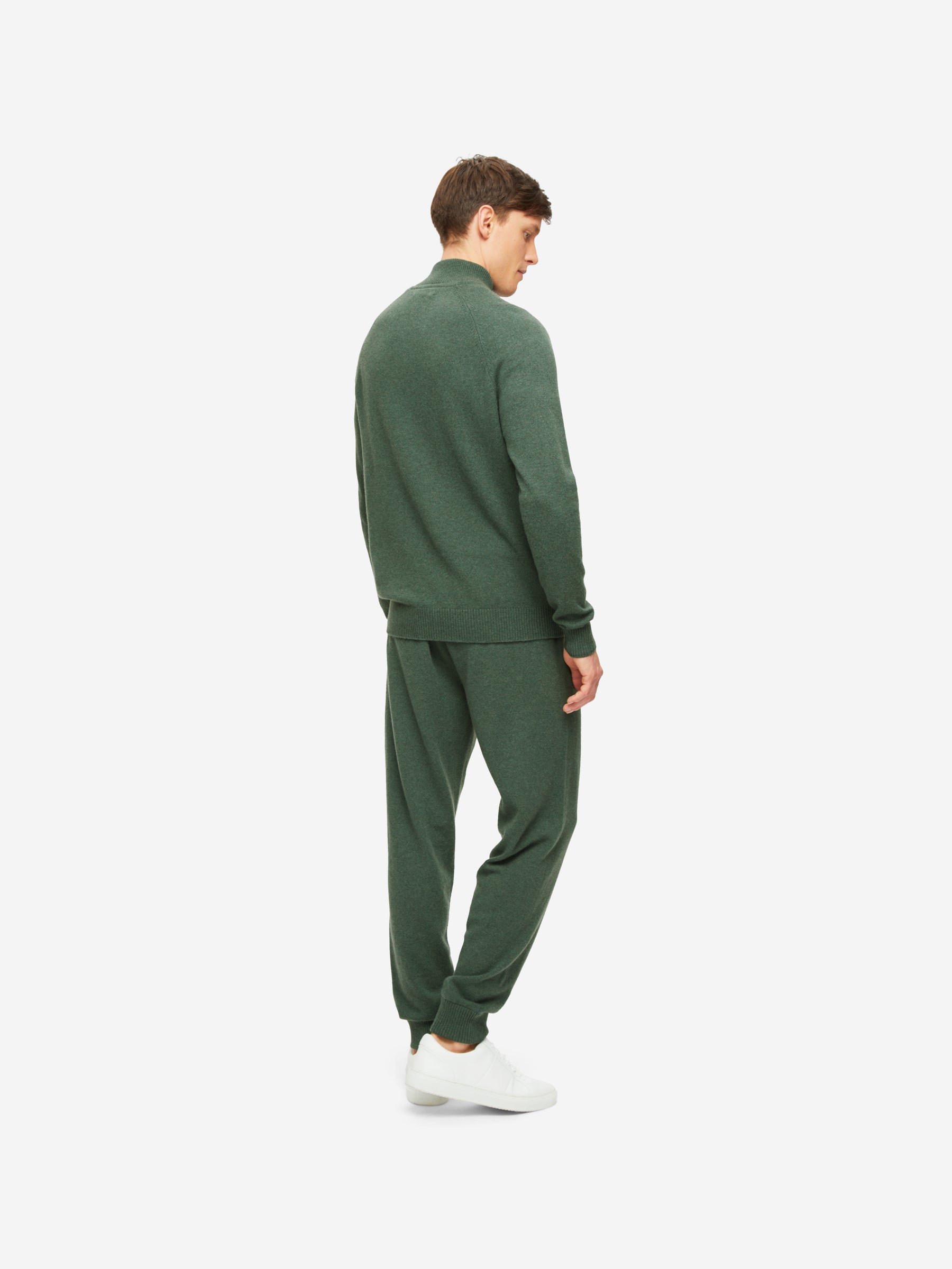 Men's Half-Zip Sweater Finley Cashmere Green