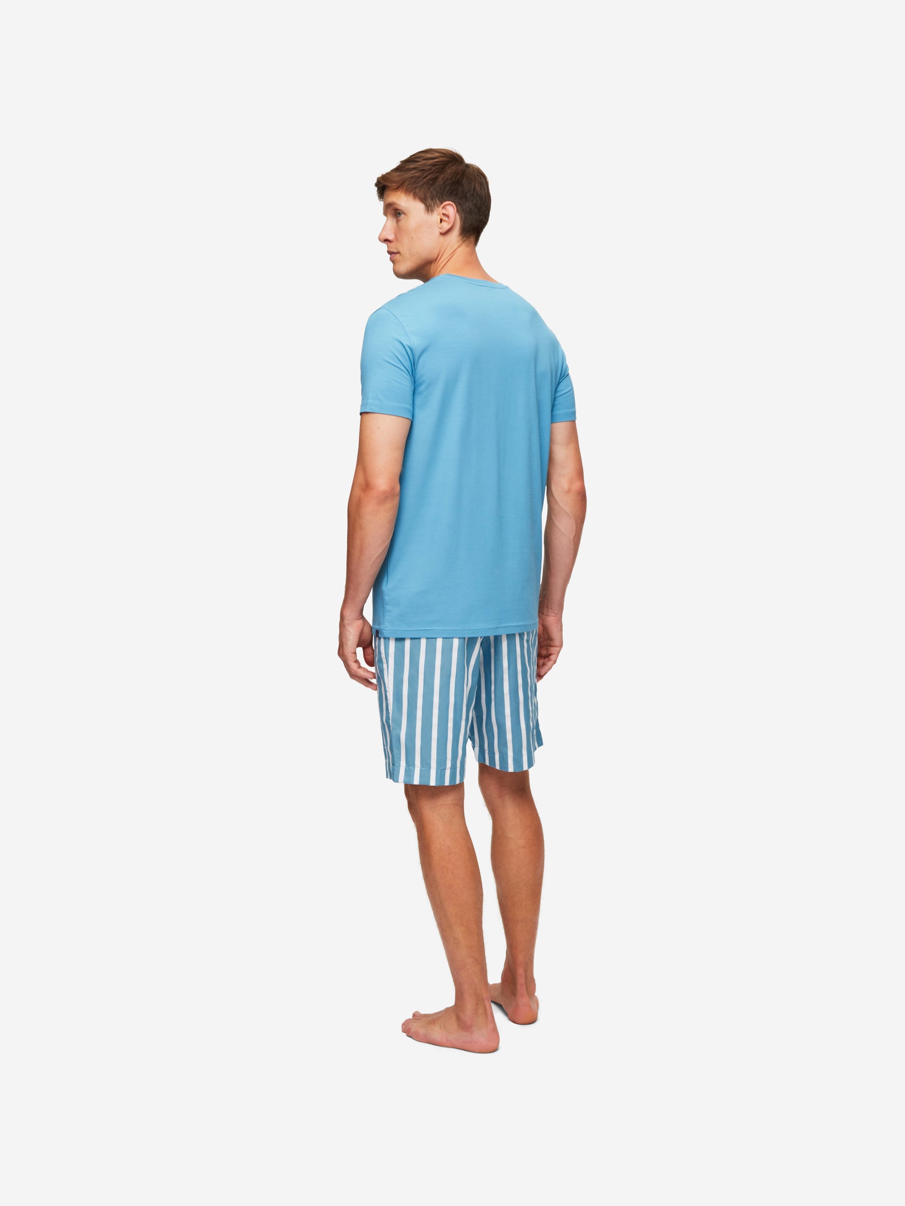 Men's Lounge Shorts Royal 219 Cotton Blue