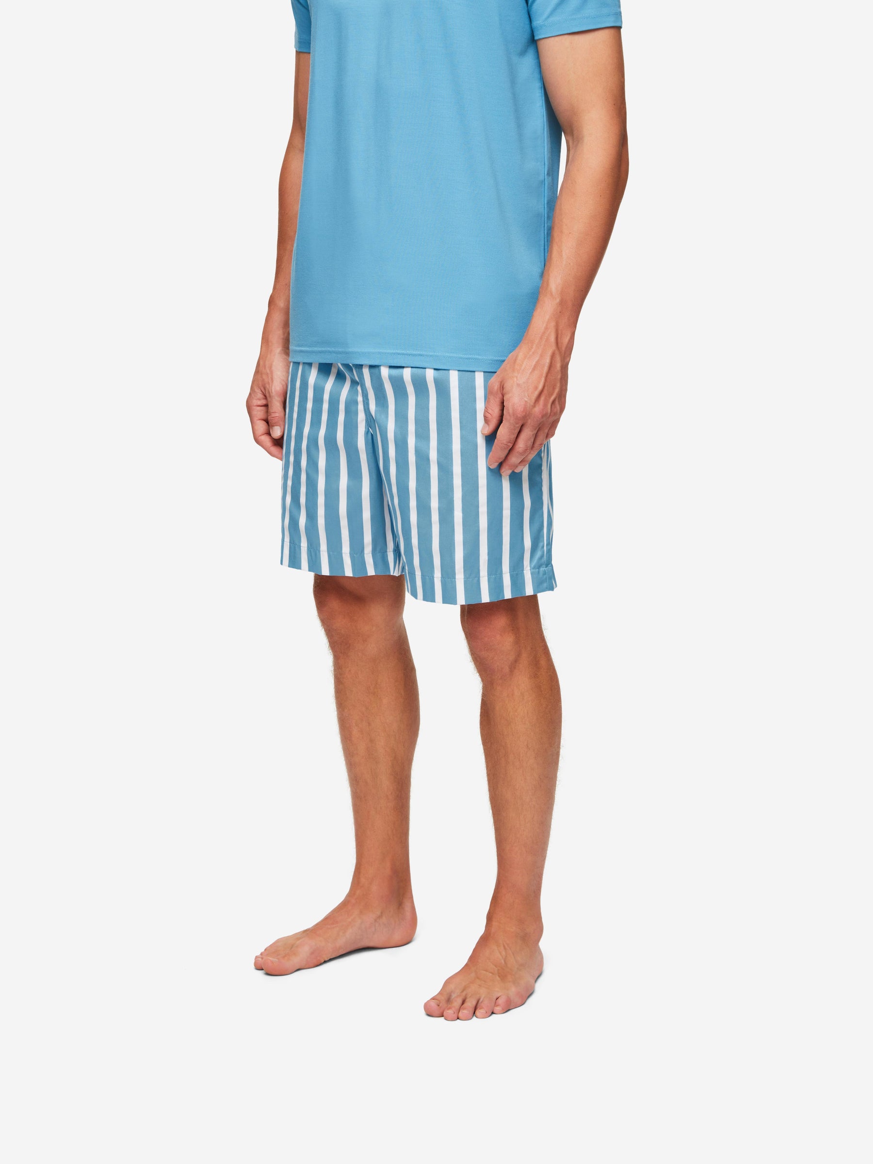 Men's Lounge Shorts Royal 219 Cotton Blue