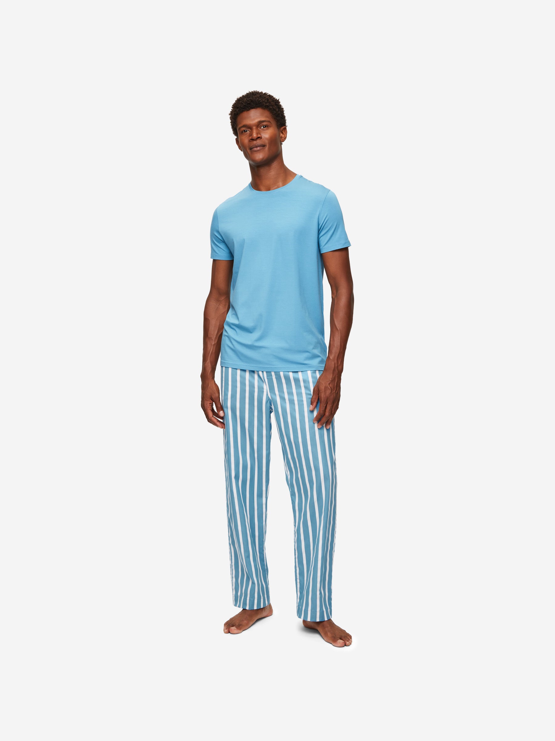 Men's Lounge Trousers Royal 219 Cotton Blue