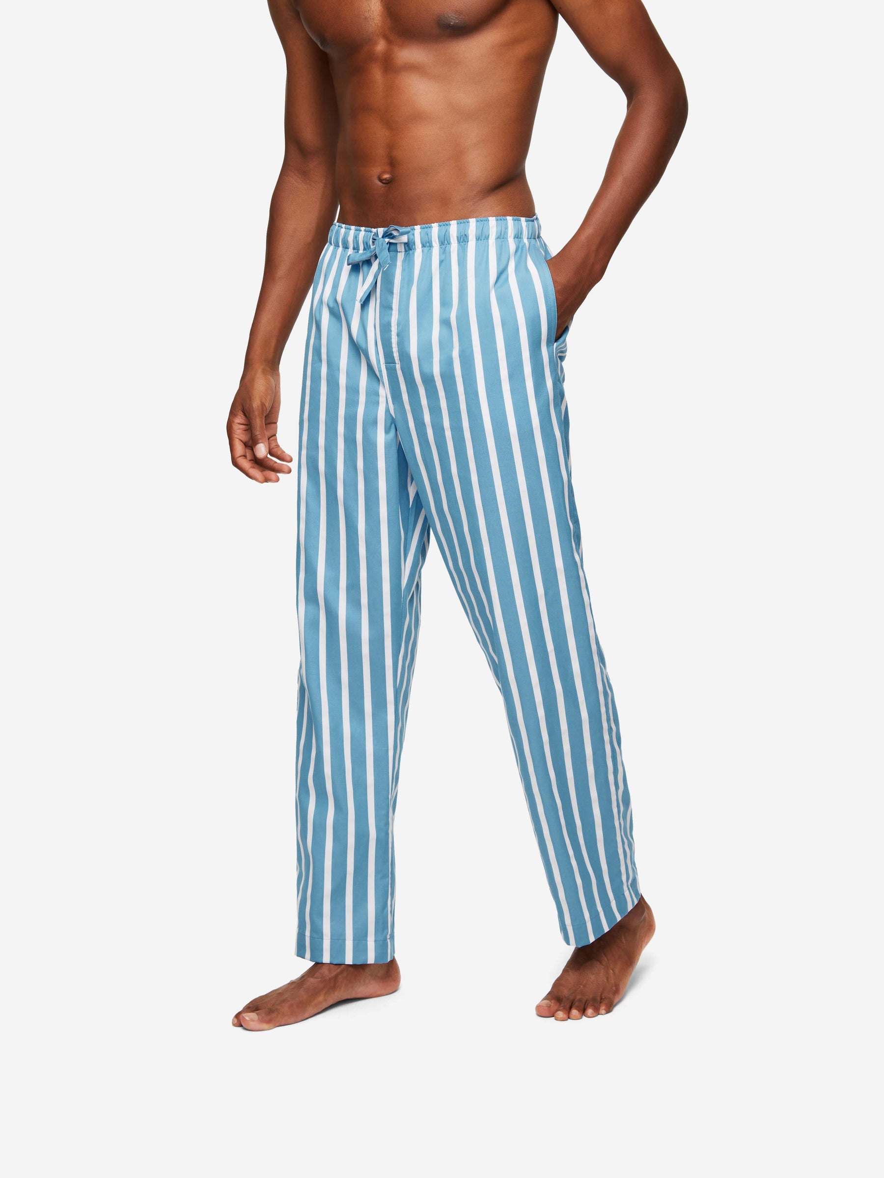 Men's Lounge Trousers Royal 219 Cotton Blue