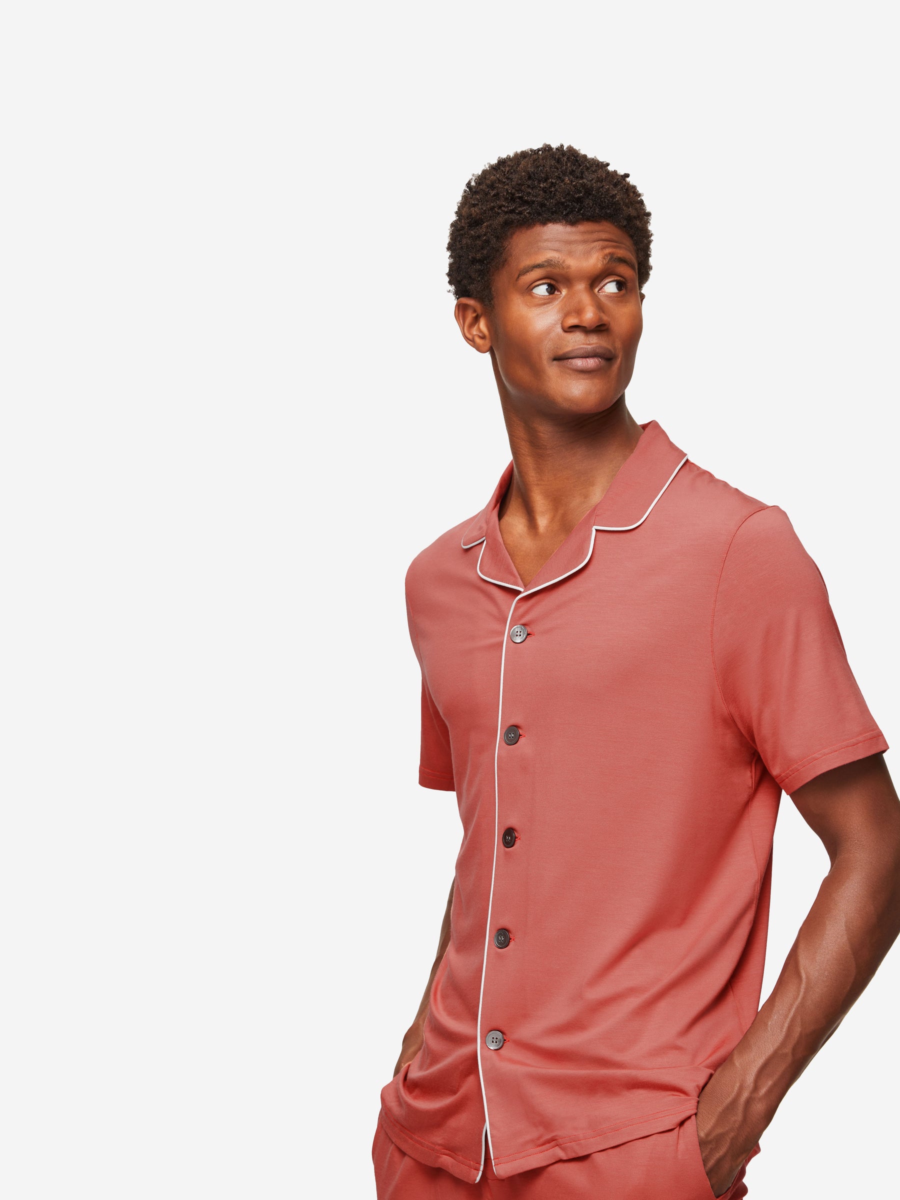 Men's Short Pyjamas Basel Micro Modal Stretch Soft Cedar
