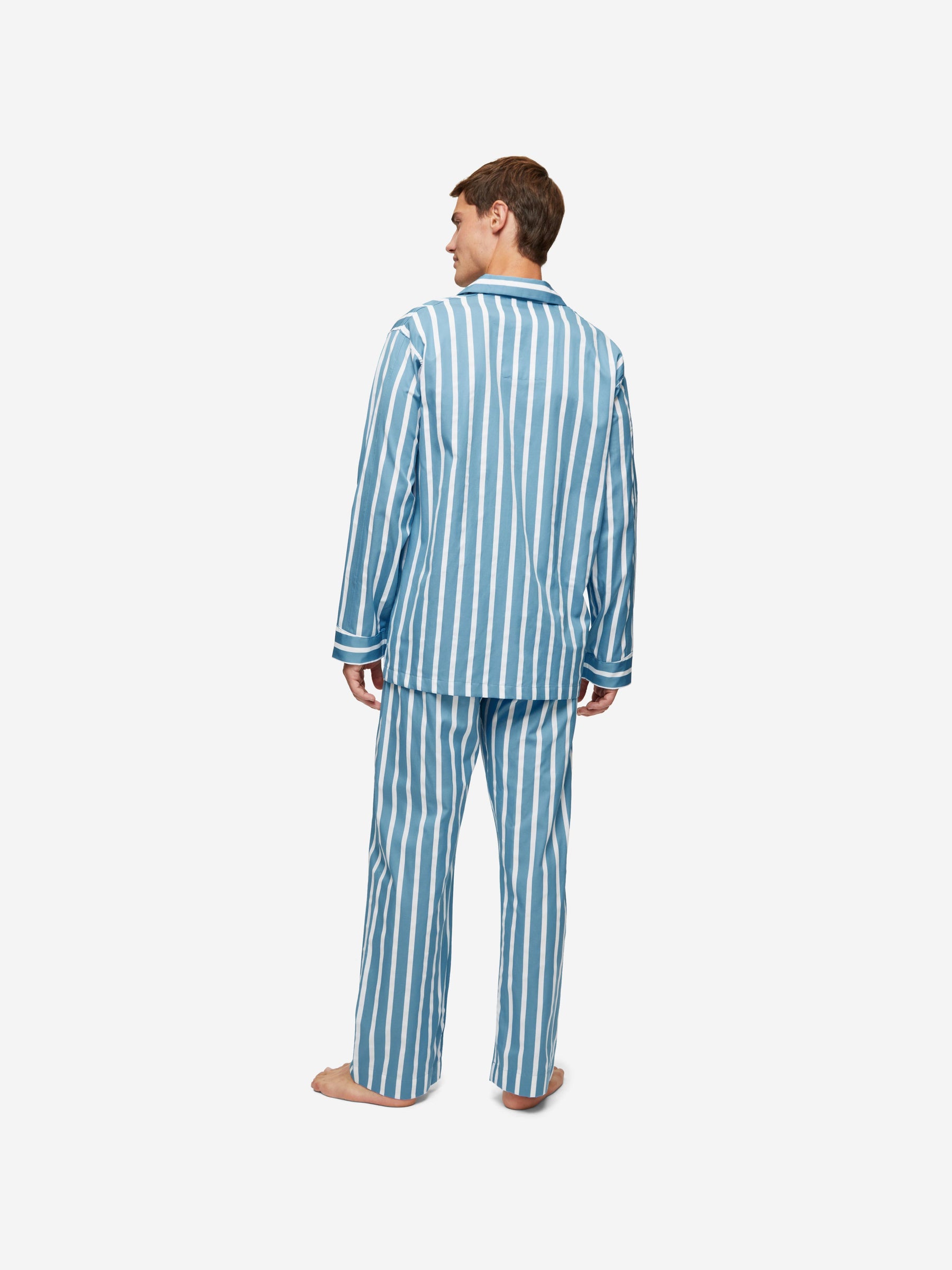Men's Classic Fit Pyjamas Royal 219 Cotton Blue