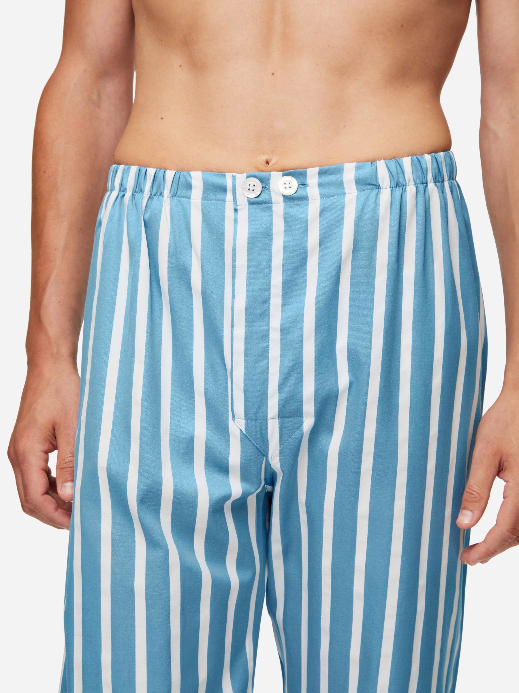 Men's Classic Fit Pyjamas Royal 219 Cotton Blue