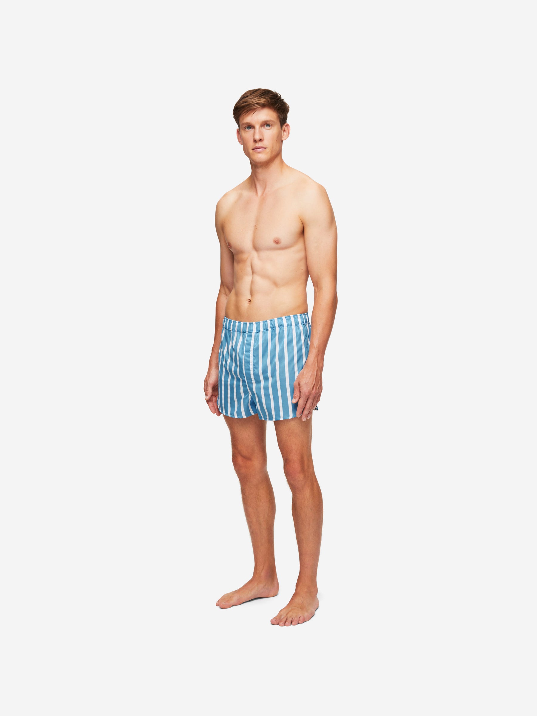 Men's Modern Fit Boxers Royal 219 Cotton Blue
